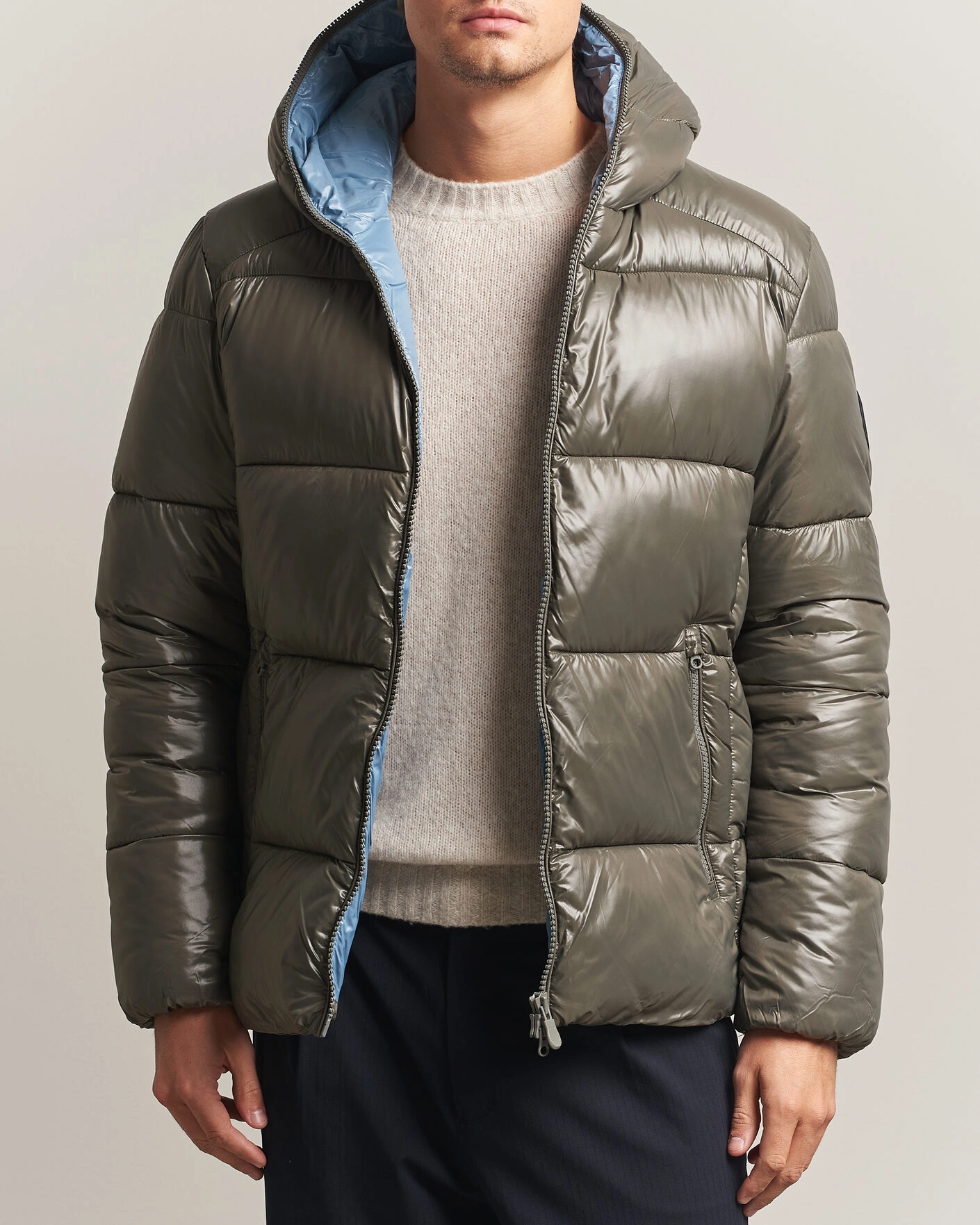 Herr | Jackor | Save The Duck | Edgard Padded Puffer Gunmetal Grey