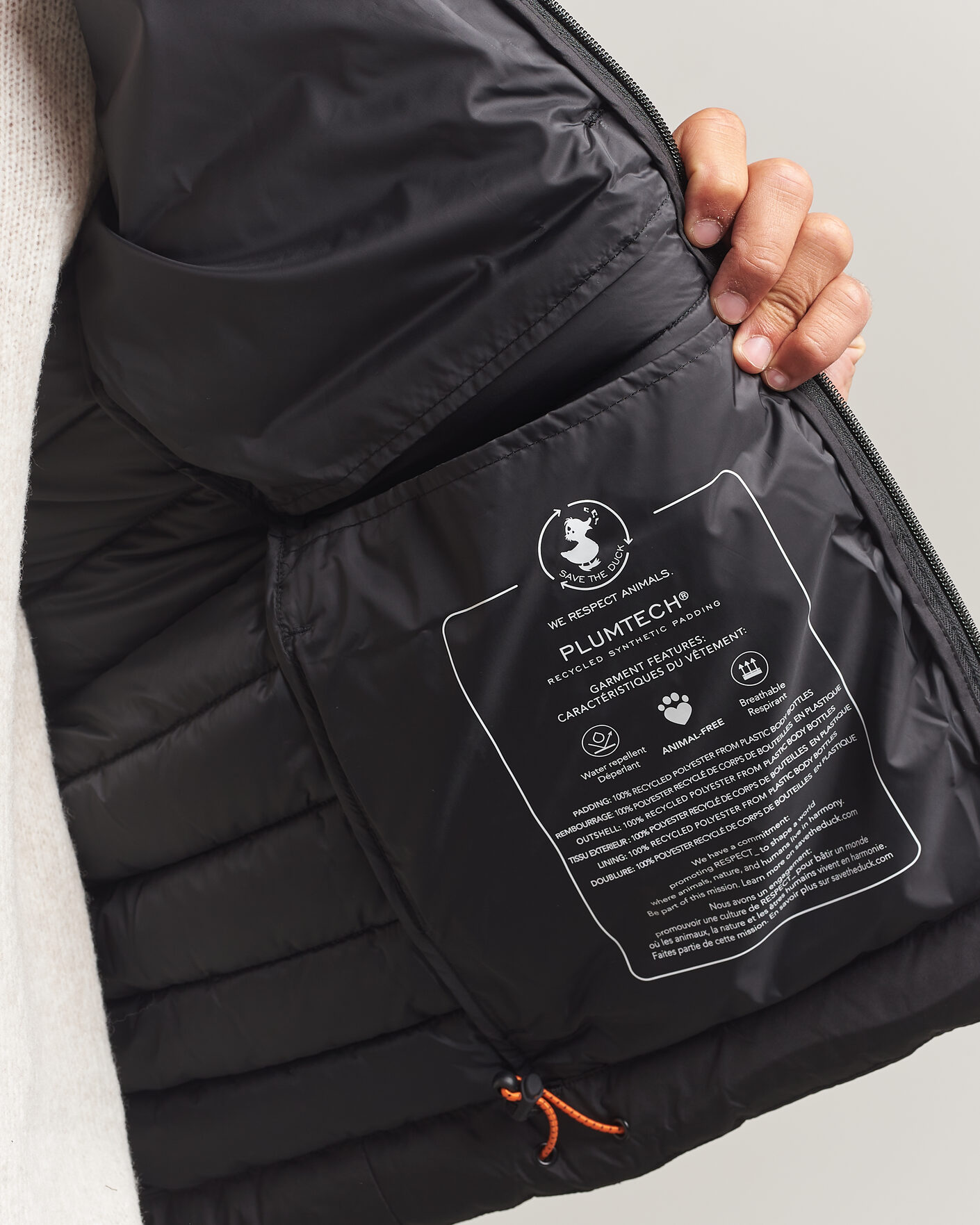 Herr | Jackor | Save The Duck | Juncus Matt Lightweight Hood Jacket Black