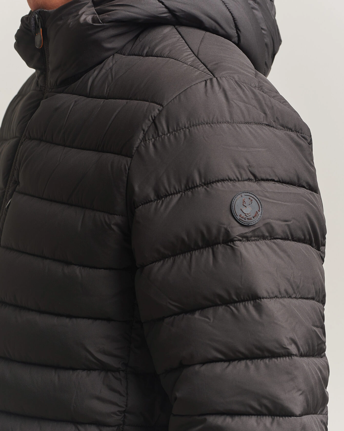 Herr | Jackor | Save The Duck | Juncus Matt Lightweight Hood Jacket Brown Black