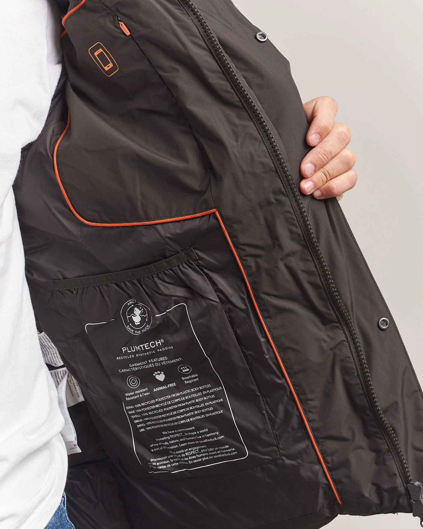 Herr | Jackor | Save The Duck | Espel Short Arctic Parka Brown Black