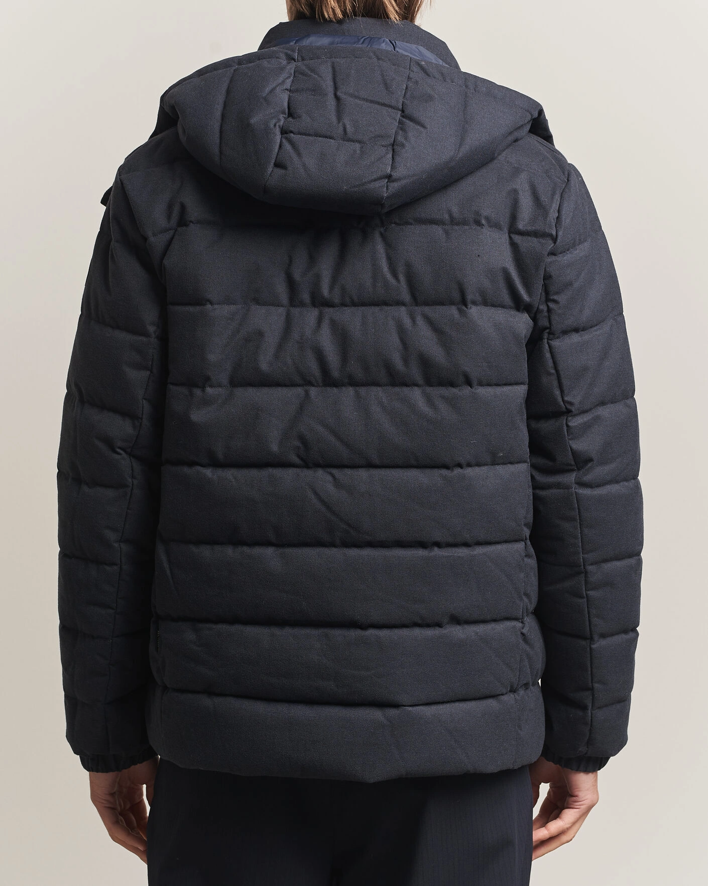Herr | Jackor | Save The Duck | Constantin Padded Flannel Jacket Navy Blue Melange