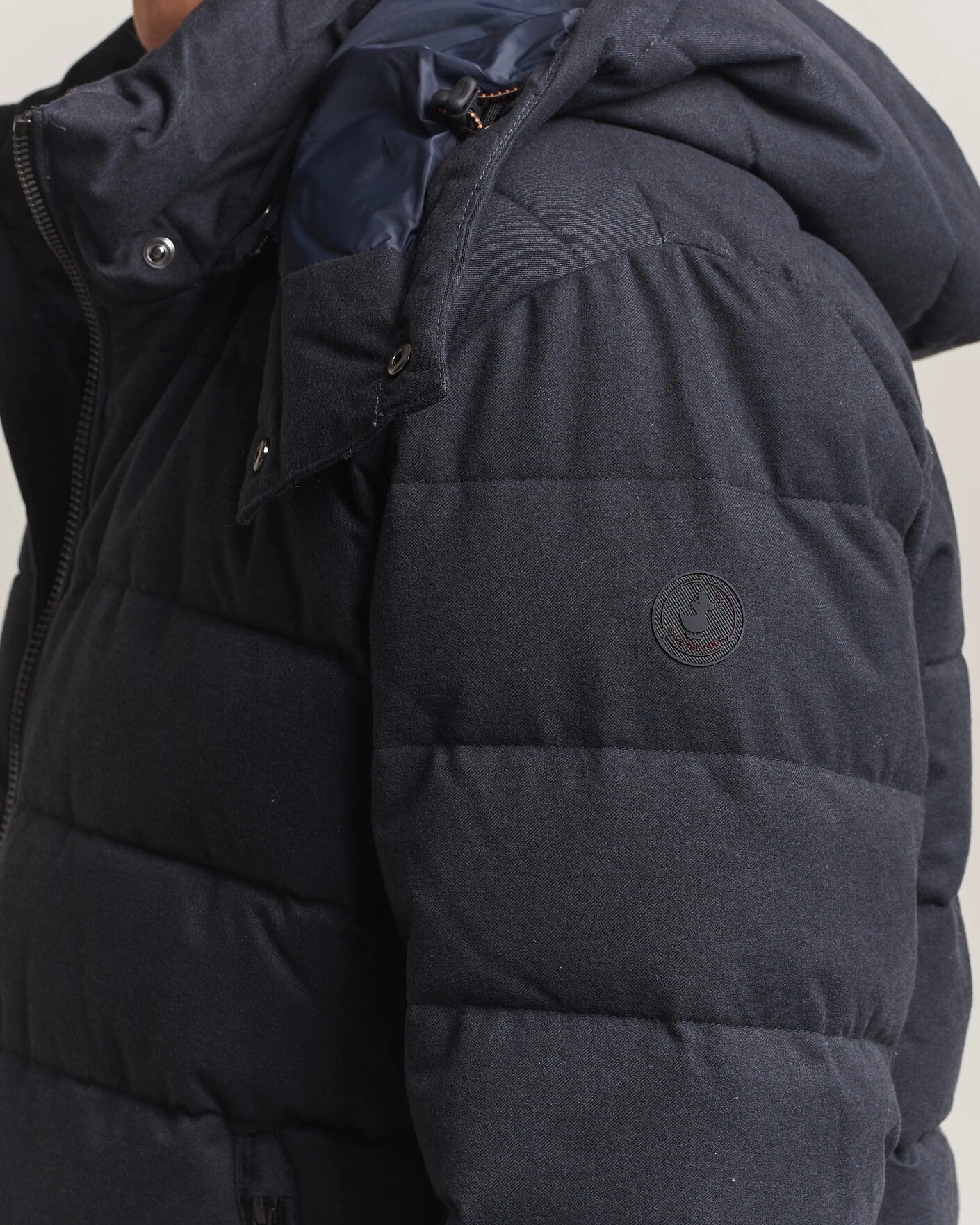 Herr | Jackor | Save The Duck | Constantin Padded Flannel Jacket Navy Blue Melange