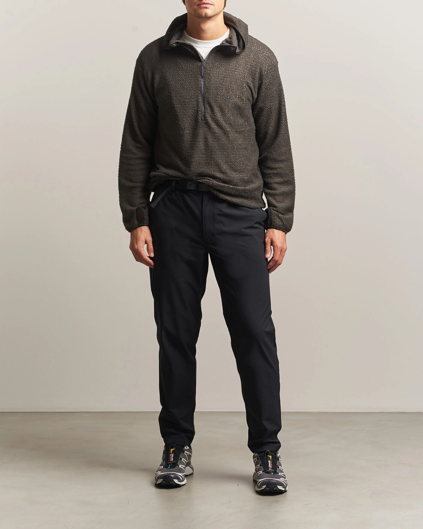 Herr | Byxor | Snow Peak | Water-Repellent Stretch Tapered Pants Black