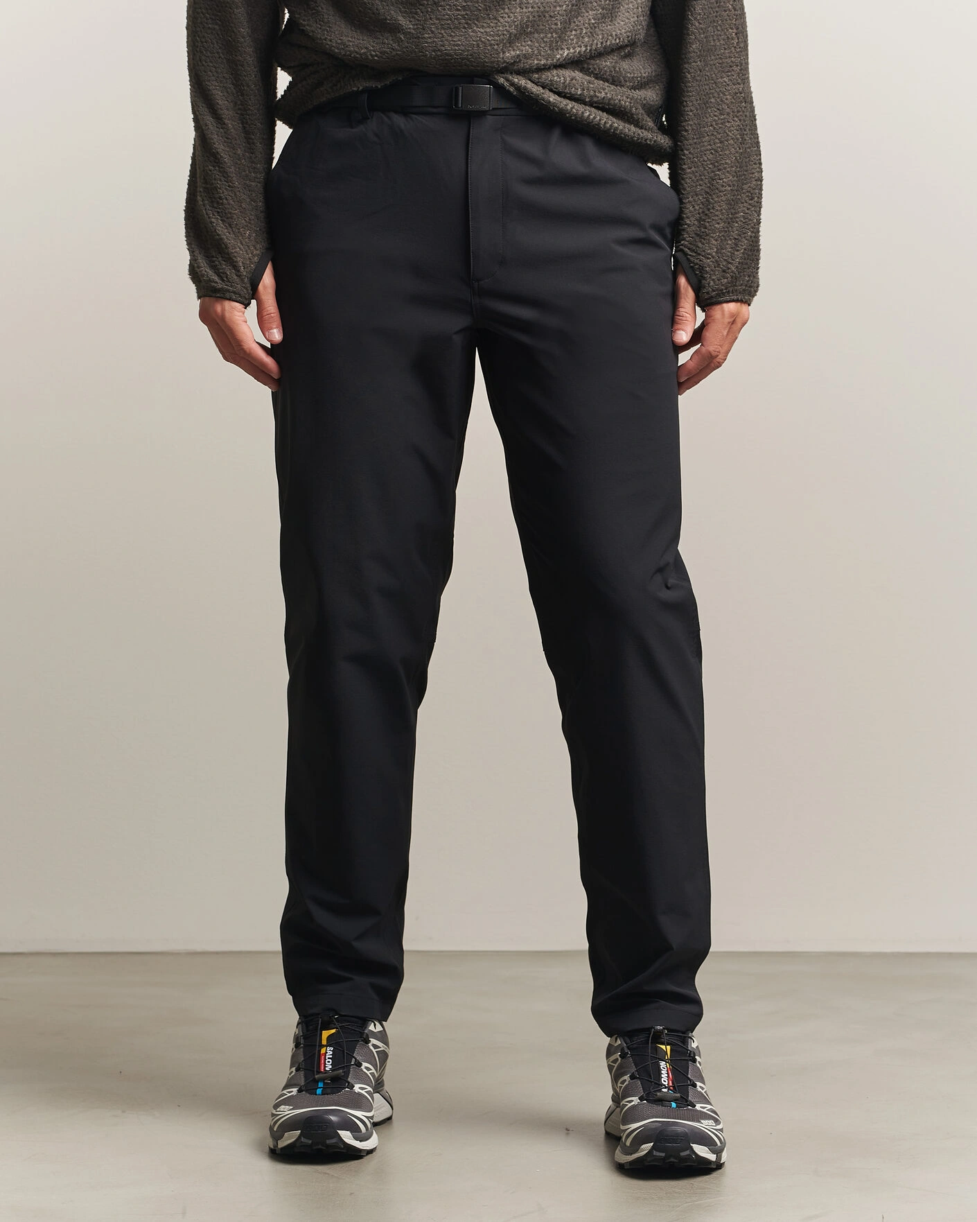 Herr | Byxor | Snow Peak | Water-Repellent Stretch Tapered Pants Black