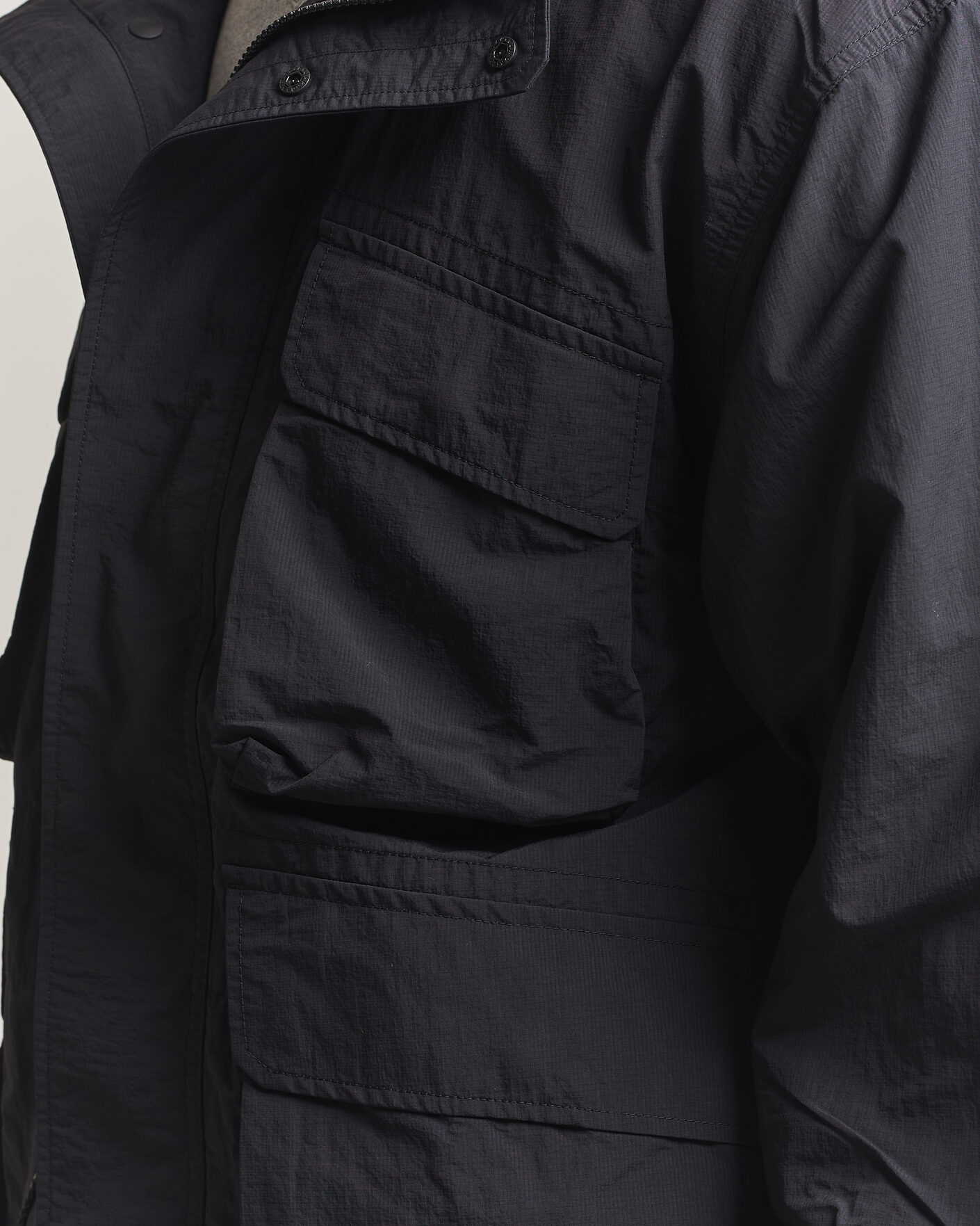 Herr | Jackor | Snow Peak | Nylon Double Rip Jacket Black