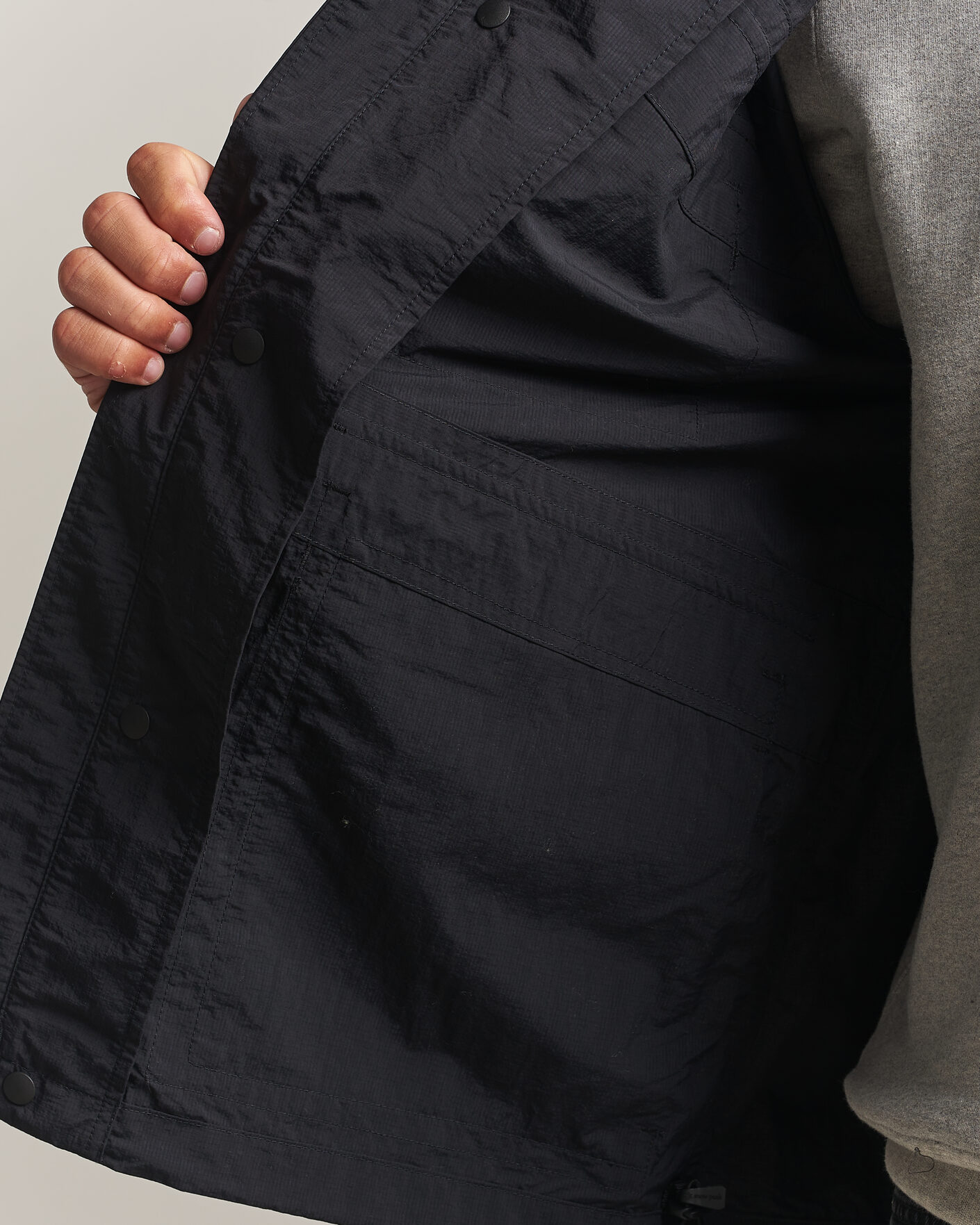 Herr | Jackor | Snow Peak | Nylon Double Rip Jacket Black