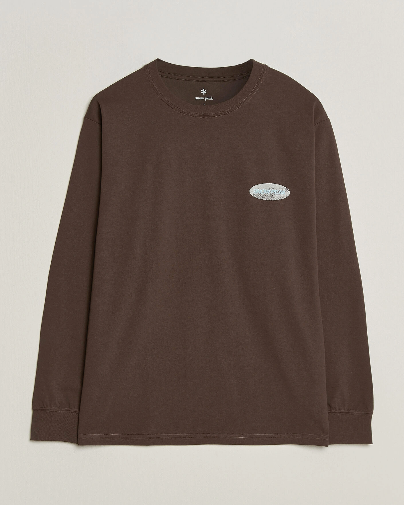 Herr | T-Shirts | Snow Peak | Campscape L/S T-Shirt Brown