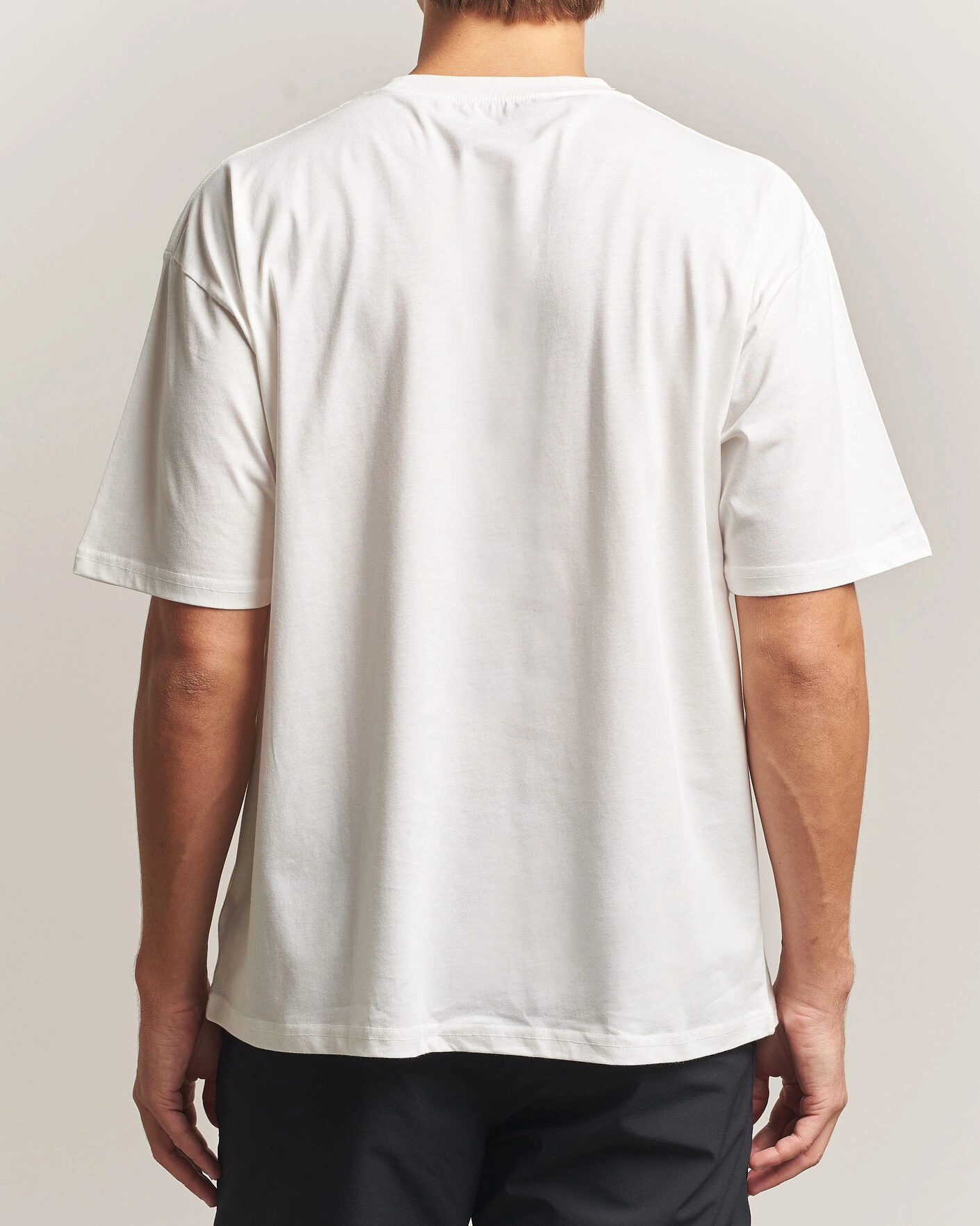 Herr | T-Shirts | Snow Peak | Soft Cotton Relaxed Logo T-Shirt Off White