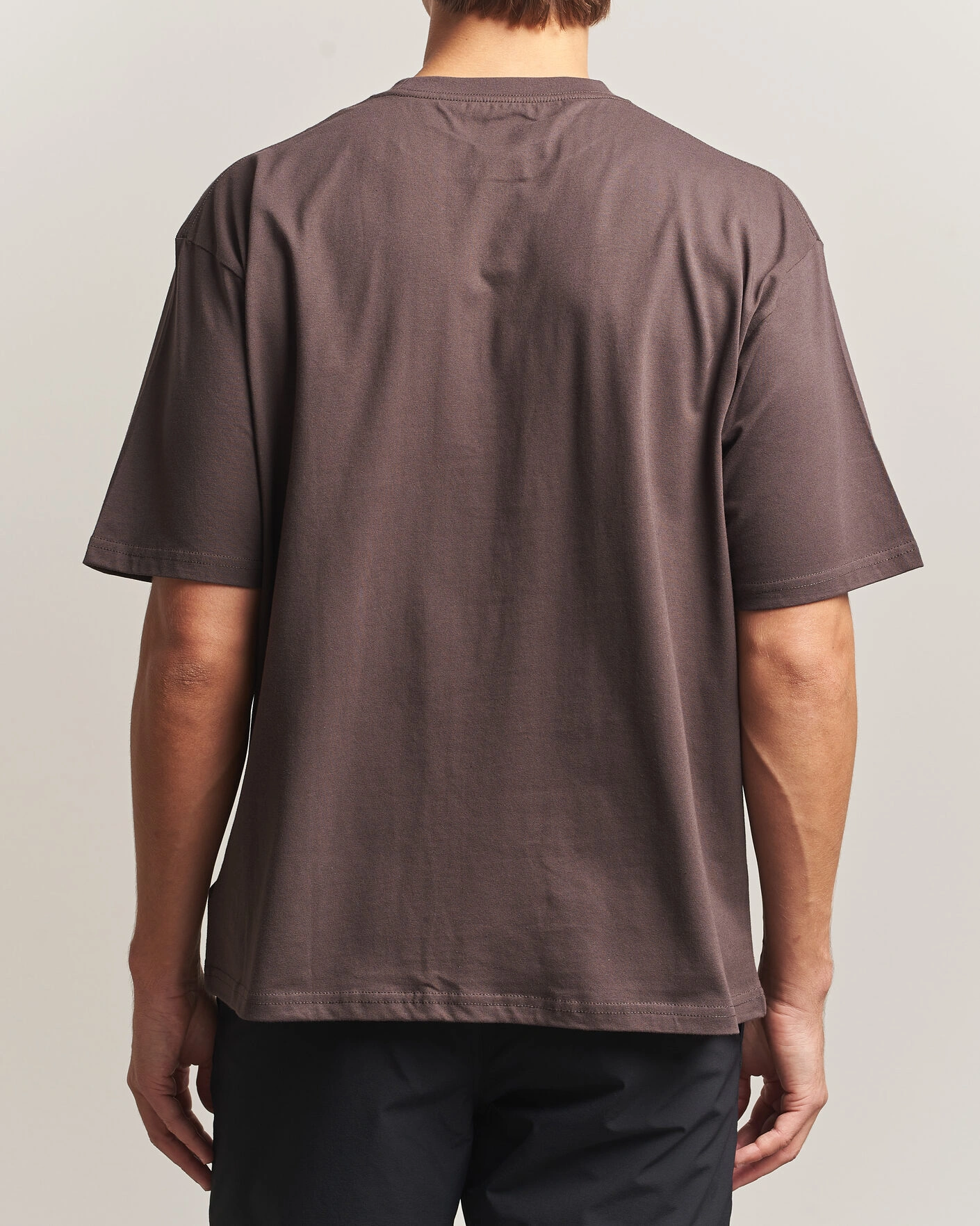 Herr | T-Shirts | Snow Peak | Soft Cotton Relaxed Logo T-Shirt Brown