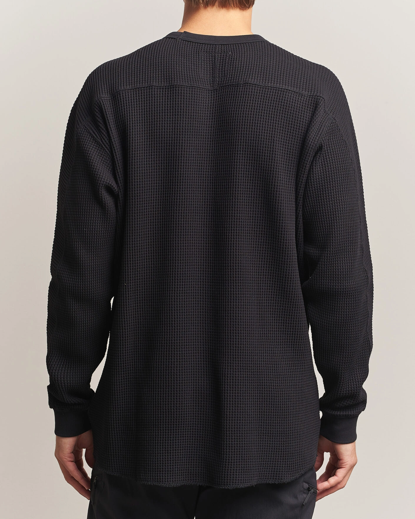 Herr | Tröjor | Snow Peak | Heavyweight Waffle Pullover Black