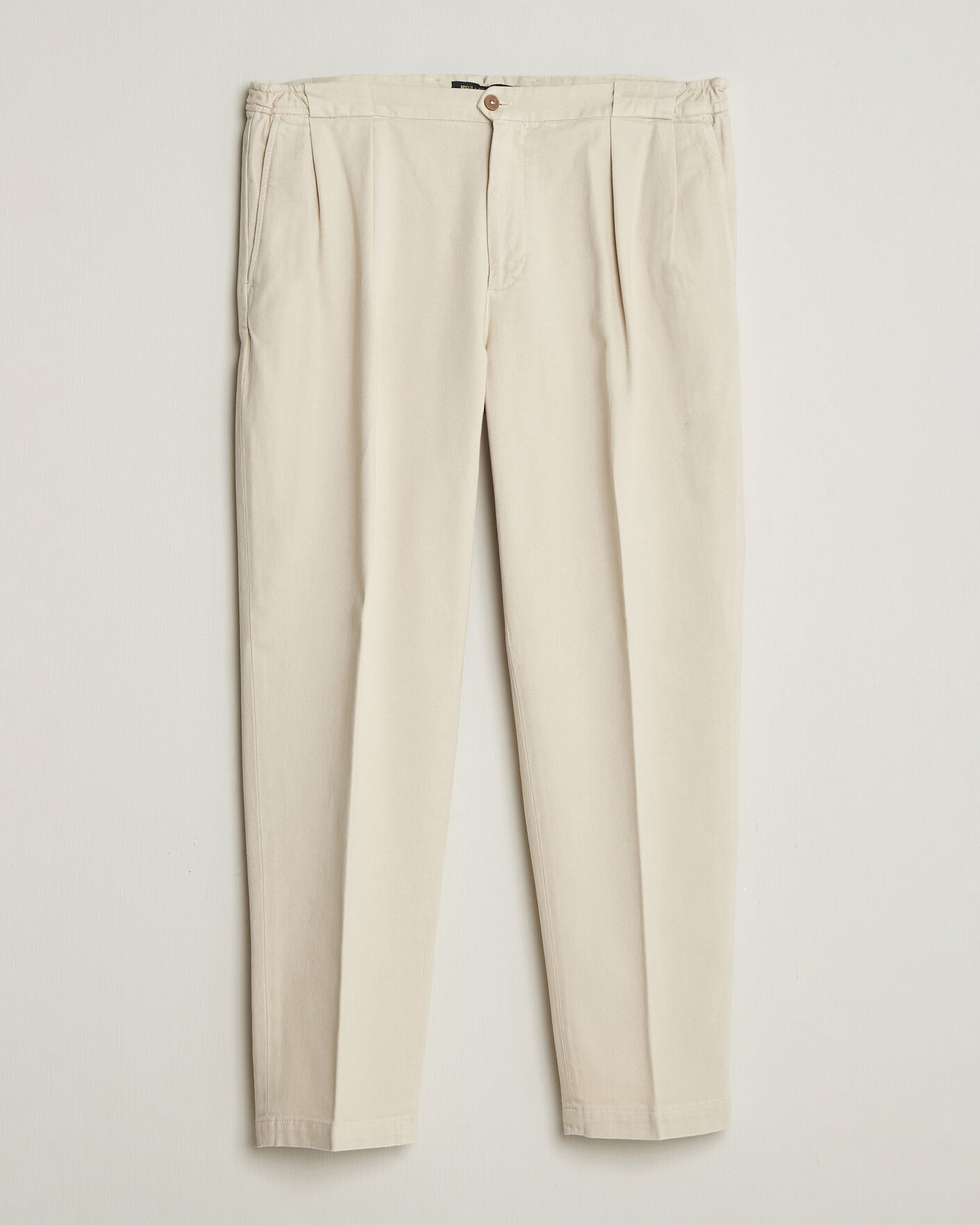 Herr | Byxor | Briglia 1949 | Portobello Loose Fit Cotton Trousers Ecru