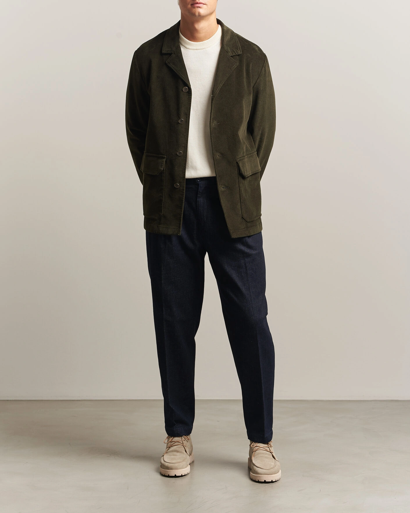 Herr | Byxor | Briglia 1949 | Portobello Loose Fit Denim Trousers Dark Blue