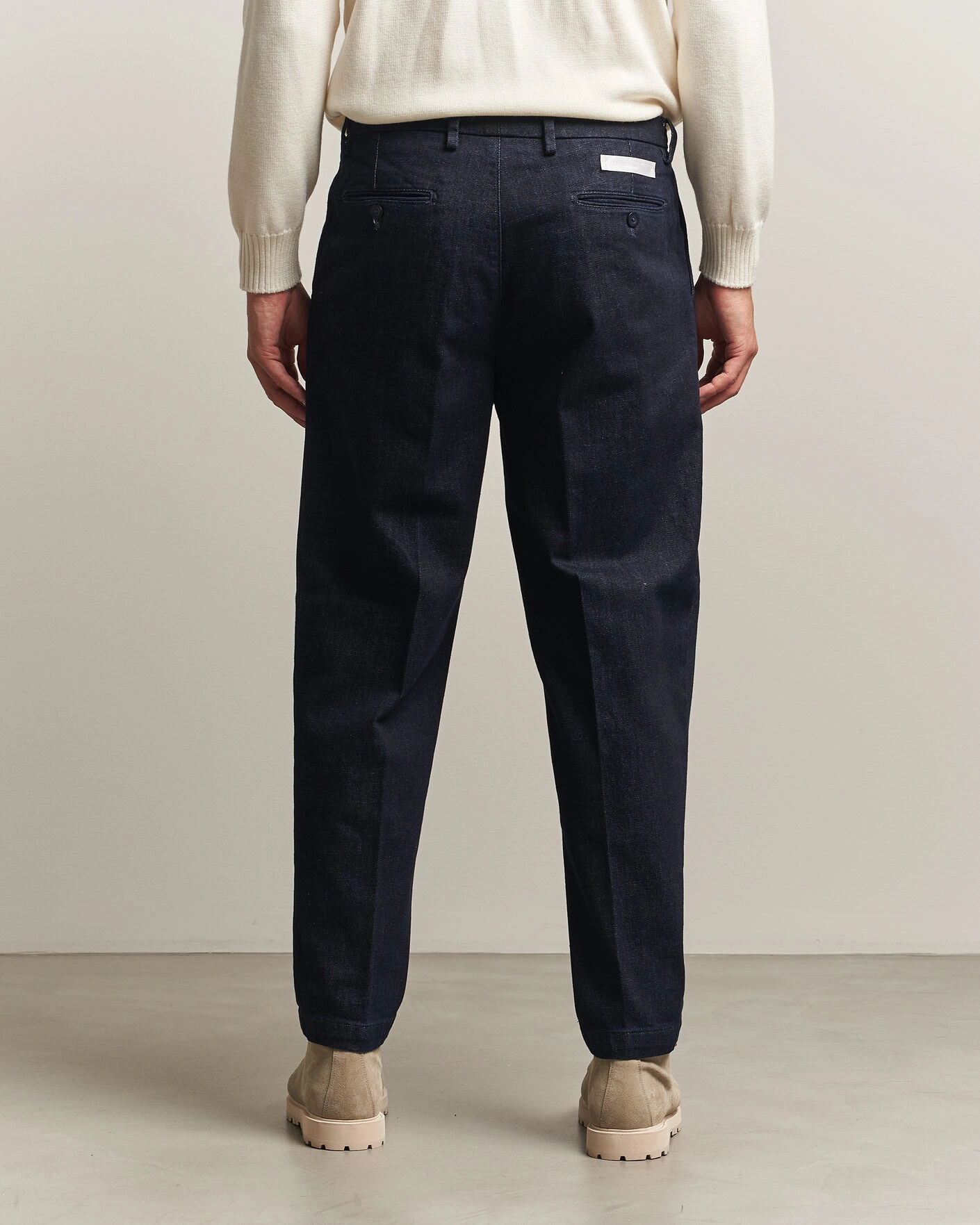 Herr | Byxor | Briglia 1949 | Portobello Loose Fit Denim Trousers Dark Blue