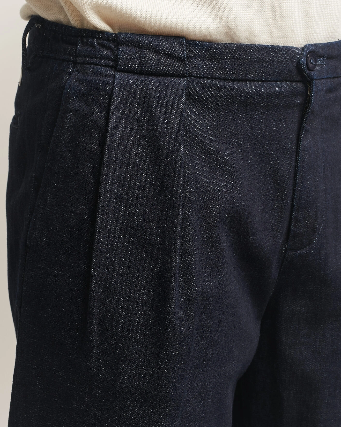 Herr | Byxor | Briglia 1949 | Portobello Loose Fit Denim Trousers Dark Blue