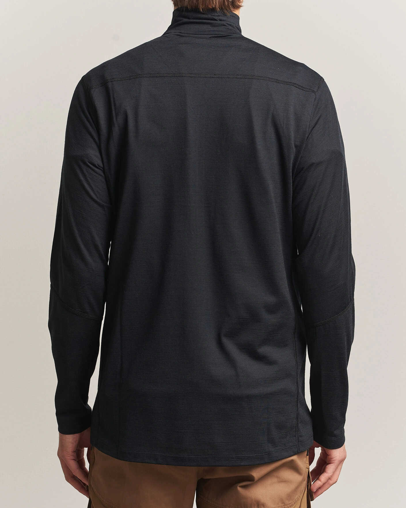 Herr | Tröjor | Norrøna | Falketind Equalizer Wool Zip Neck Caviar Black