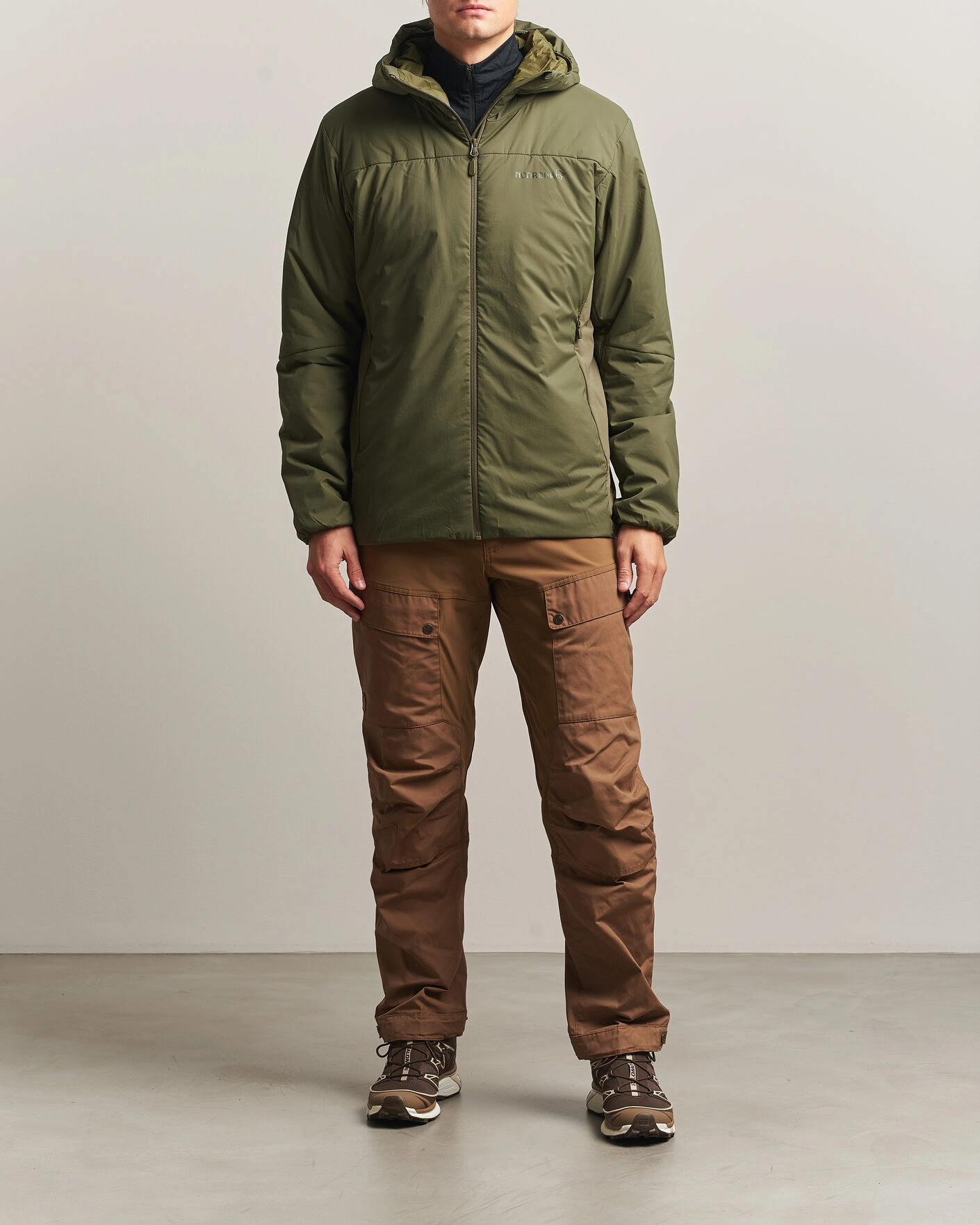 Herr | Jackor | Norrøna | Femund Thermo Zip Hood Olive Night