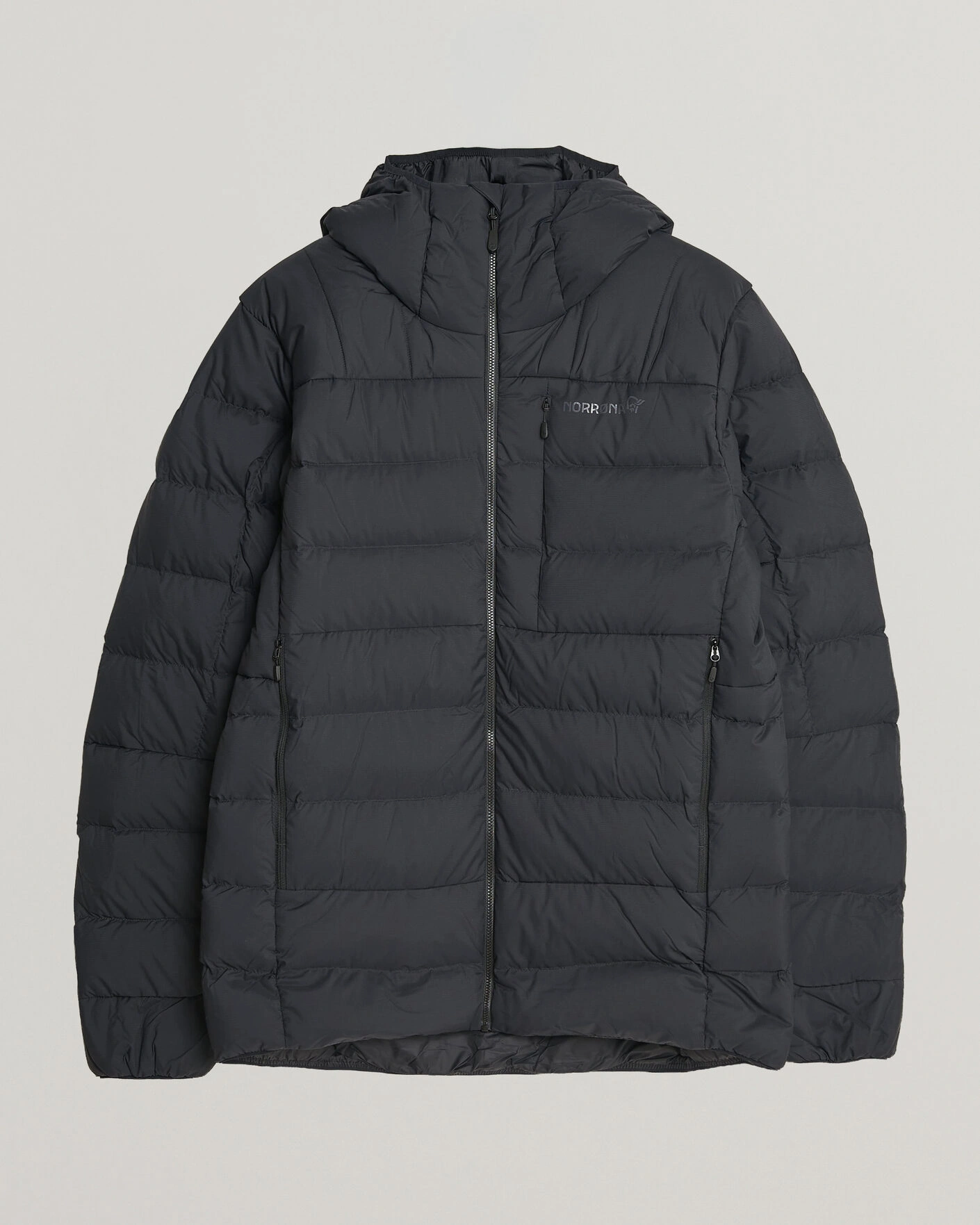Herr | Jackor | Norrøna | Femund Down 700 Zip Hood Caviar Black