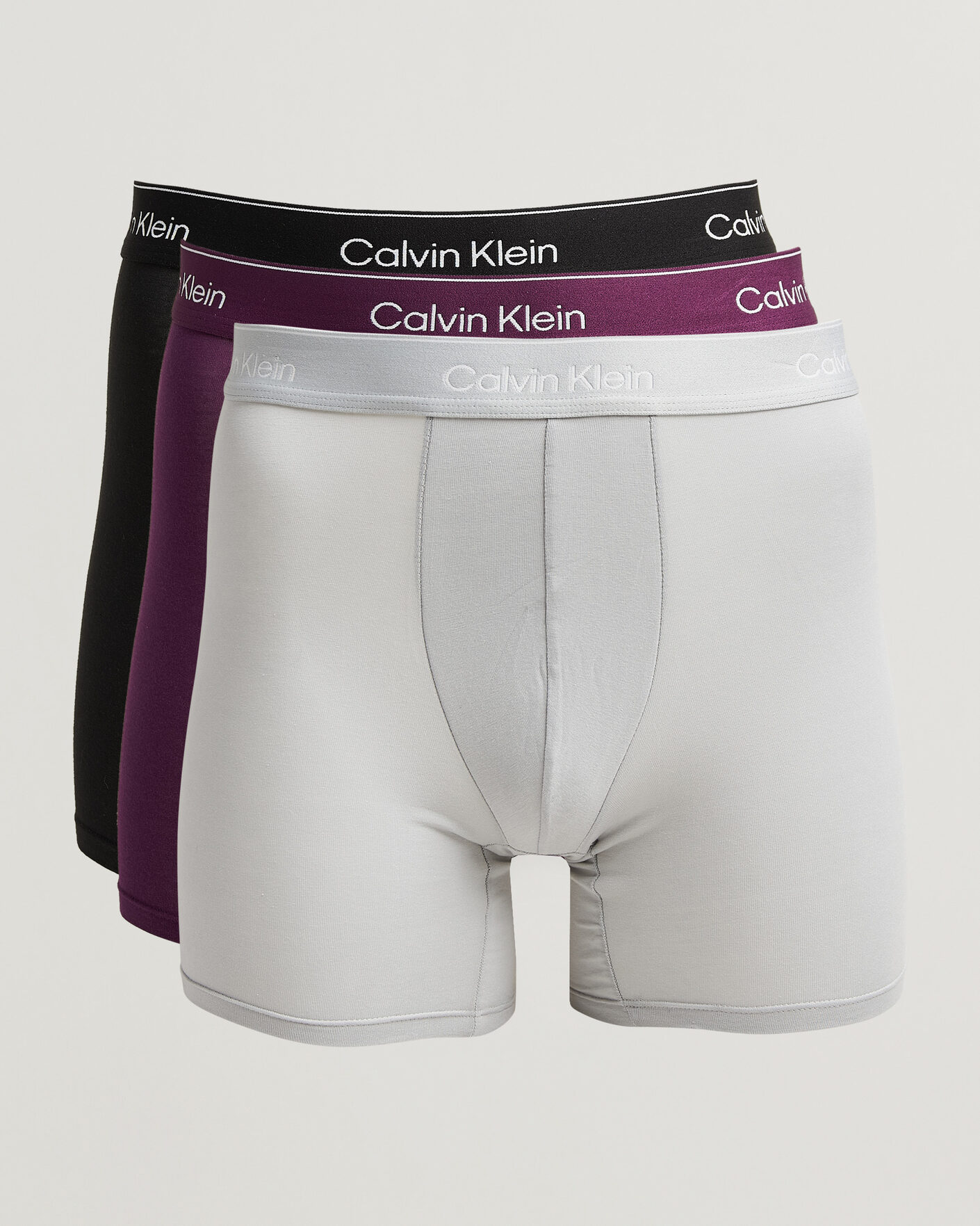 Herr | Underkläder | Calvin Klein | 3-Pack Icon Cotton Stretch Boxer Brief Black/Grey/Purple