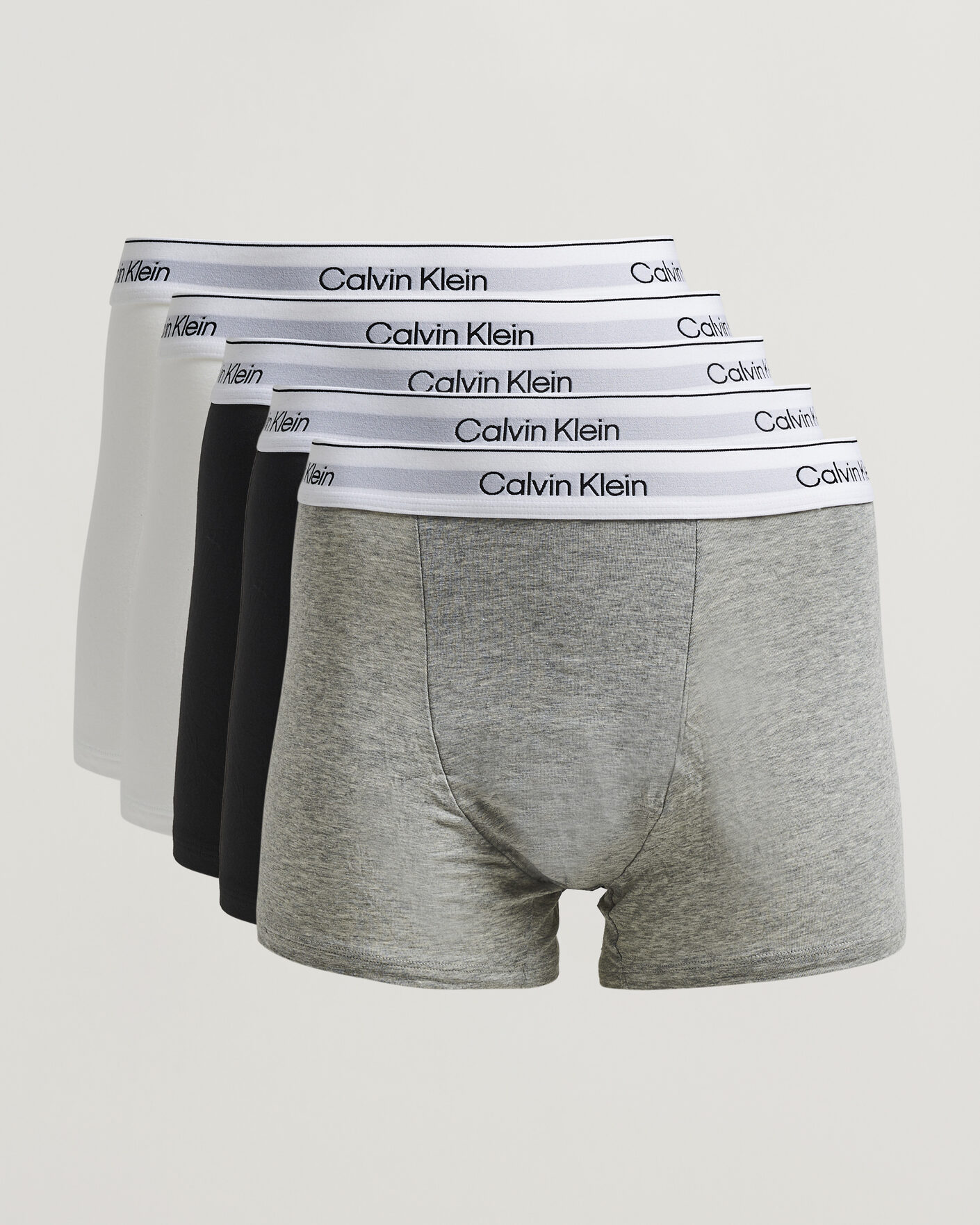 Herr | Underkläder | Calvin Klein | 5-Pack Icon Cotton Stretch Relaxed Trunk White/Black/Grey