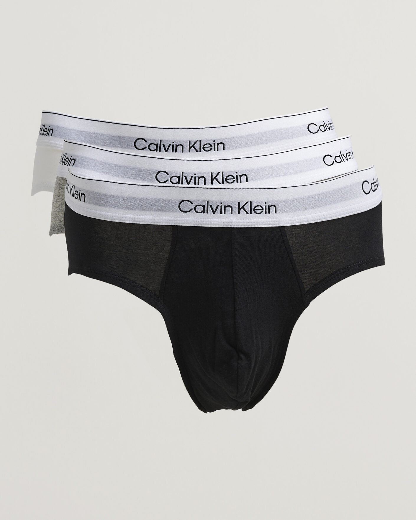 Herr | Underkläder | Calvin Klein | 3-Pack Icon Cotton Stretch Hip Brief White/Black/Grey
