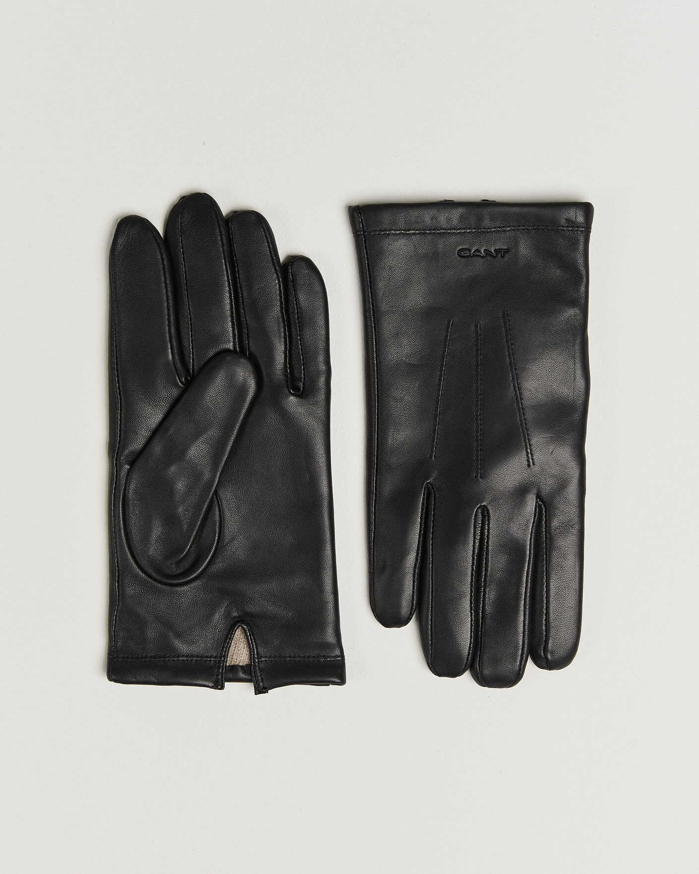 Herr | Handskar | Gant | Cashmere Lined Leather Glove Black