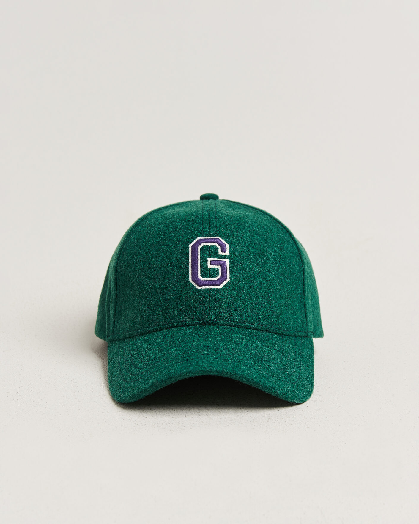 Herr | Hattar & kepsar | Gant | G Badge Wool Melton Cap Dark Emerald