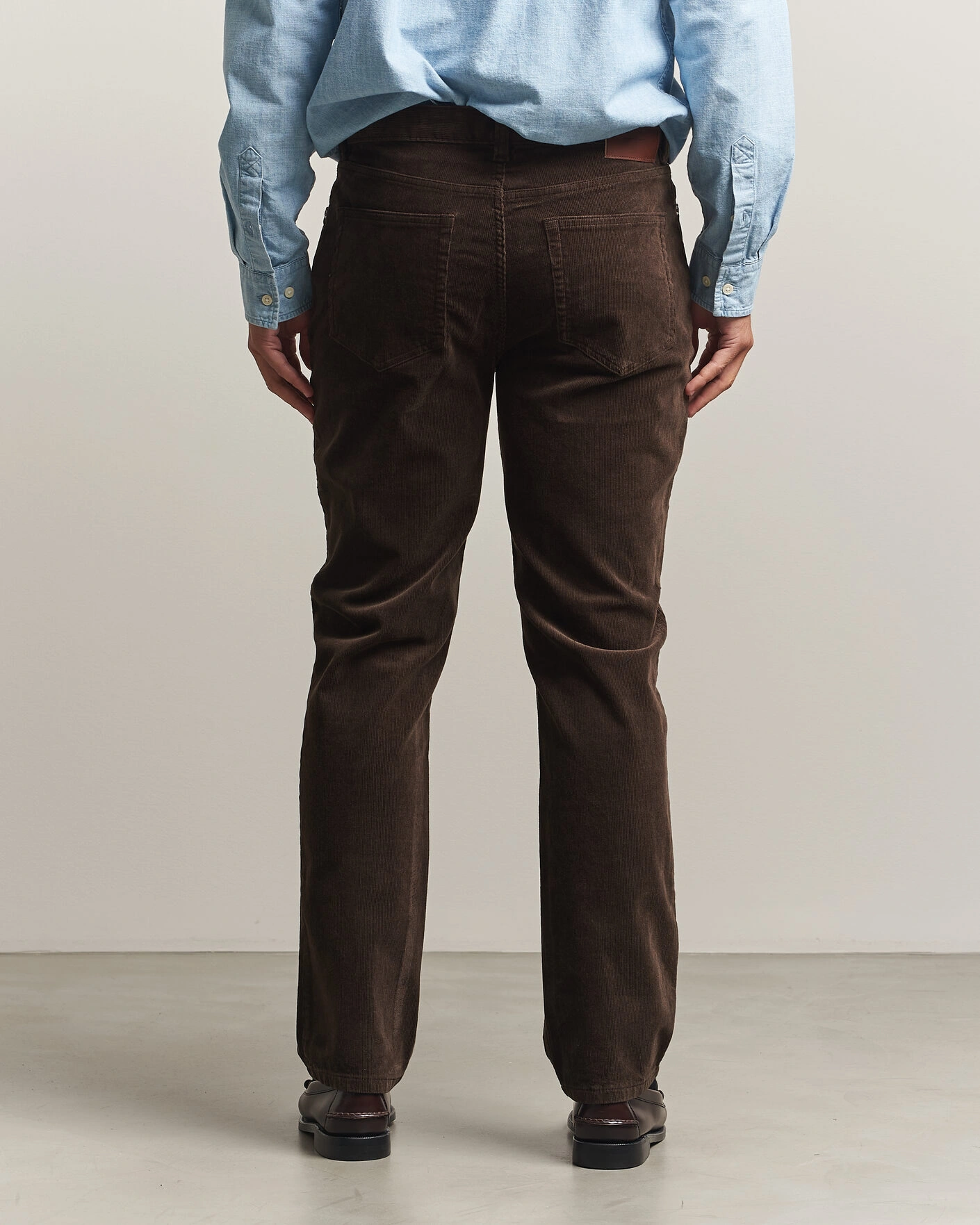 Herr | Byxor | Gant | Regular Fit Corduroy 5-Pocket Pants Black Brown
