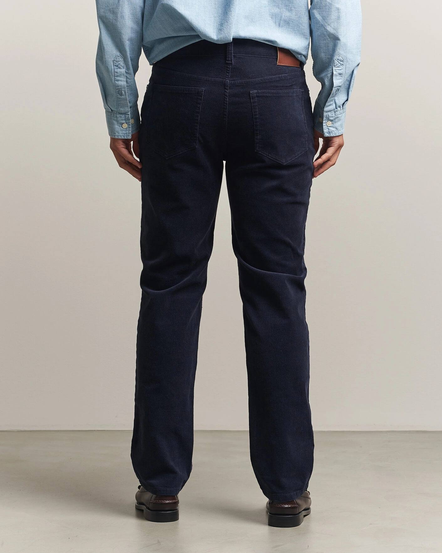 Herr | Byxor | Gant | Regular Fit Corduroy 5-Pocket Pants Evening Blue