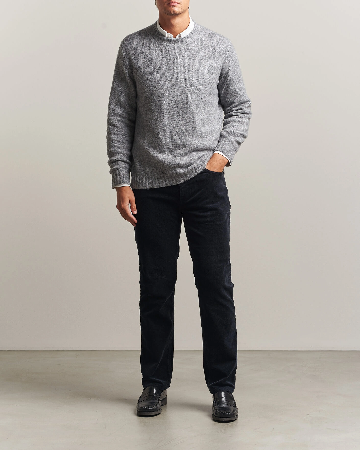 Herr | Byxor | Gant | Regular Fit Corduroy 5-Pocket Pants Black