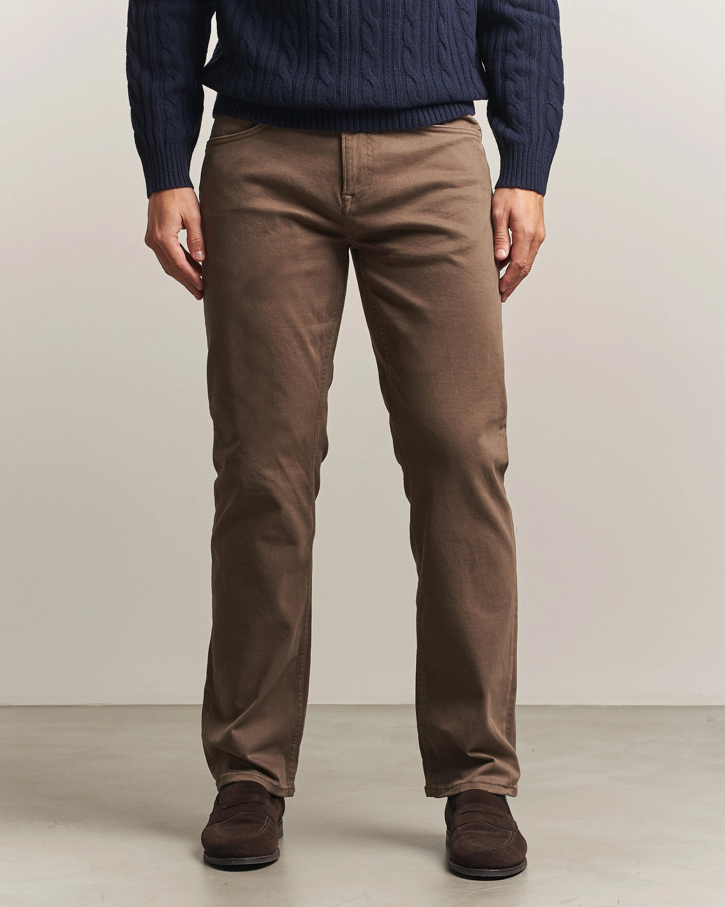 Herr | Byxor | Gant | Regular Fit Moleskin 5-Pocket Pants Faded Taupe