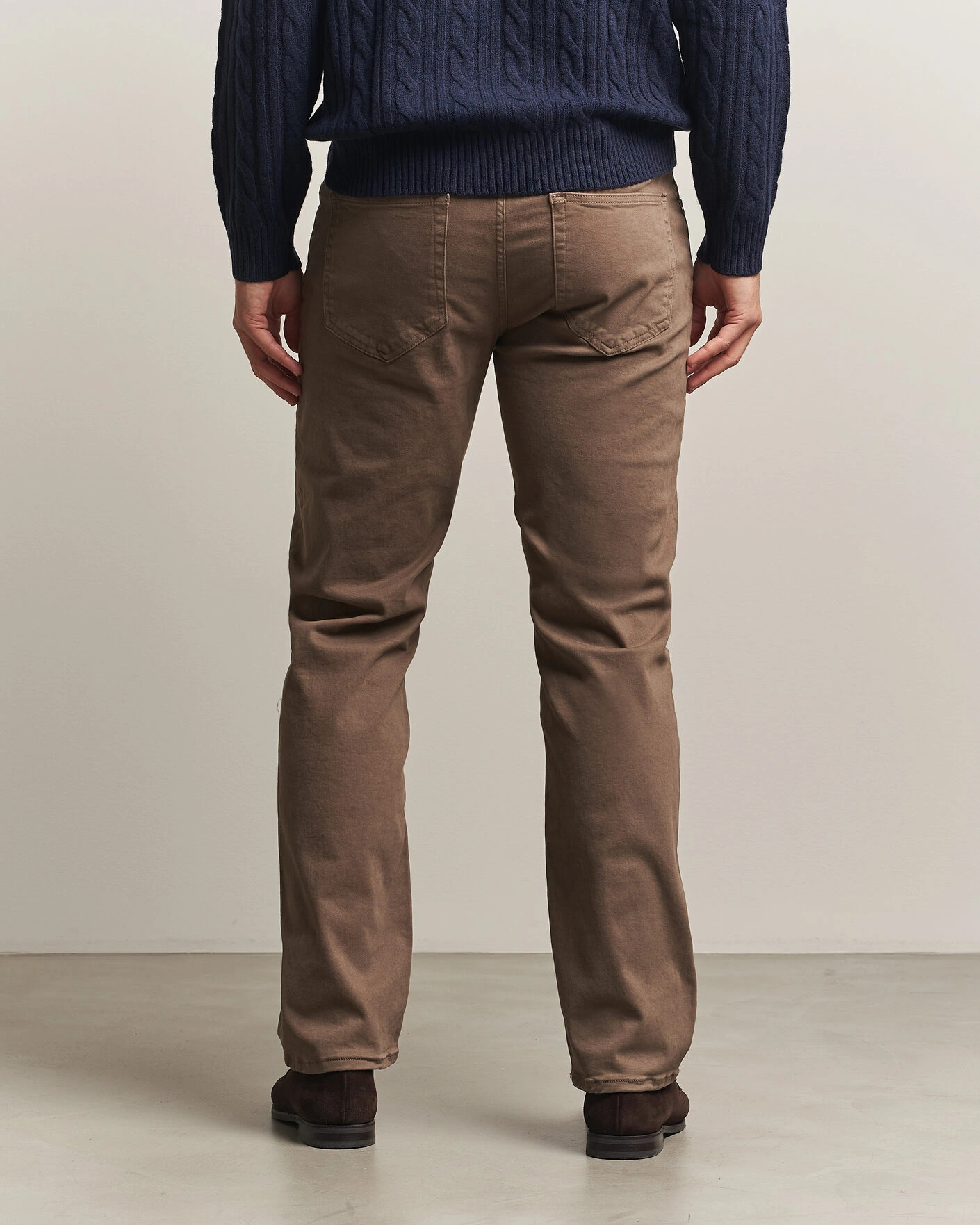 Herr | Byxor | Gant | Regular Fit Moleskin 5-Pocket Pants Faded Taupe
