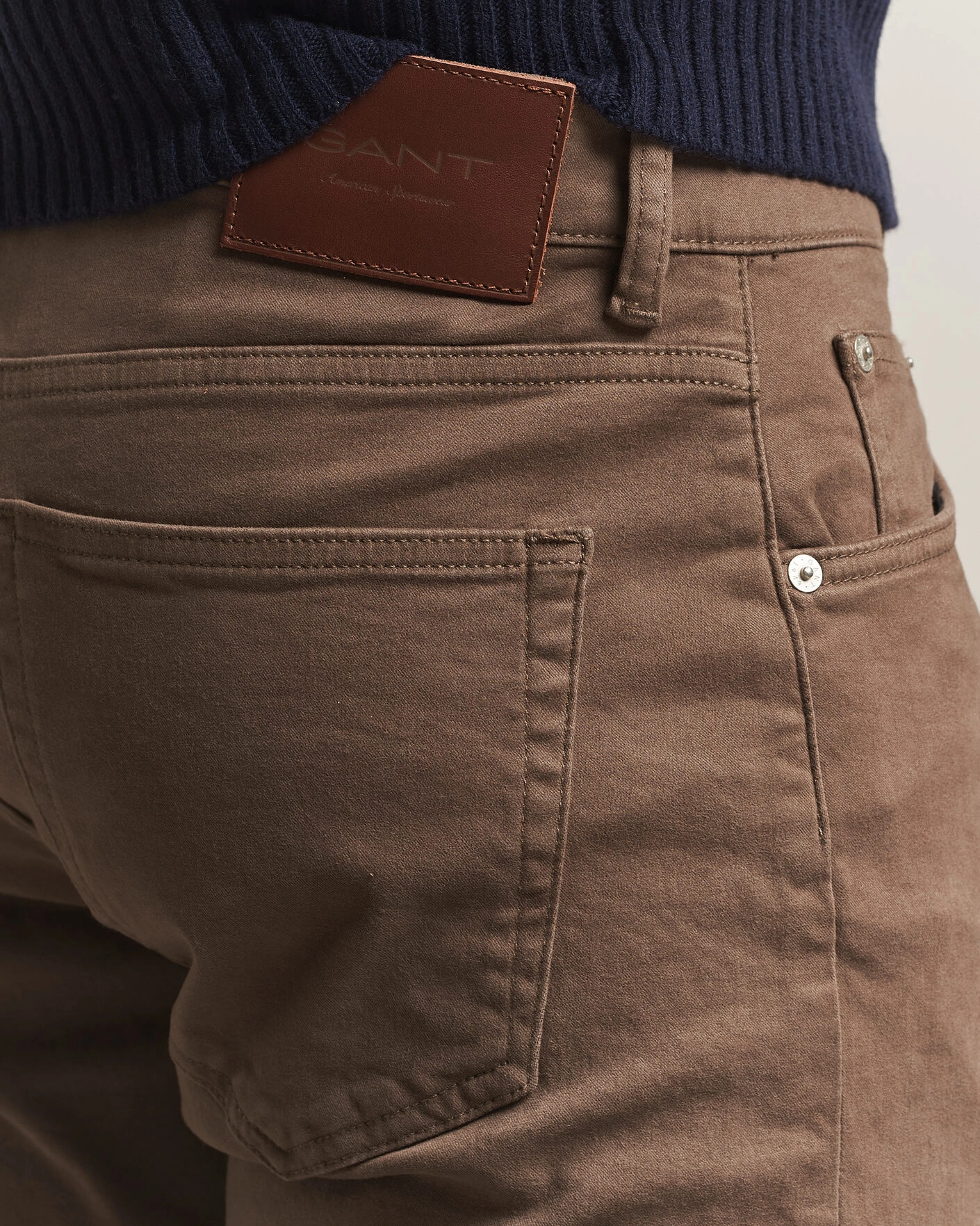Herr | Byxor | Gant | Regular Fit Moleskin 5-Pocket Pants Faded Taupe