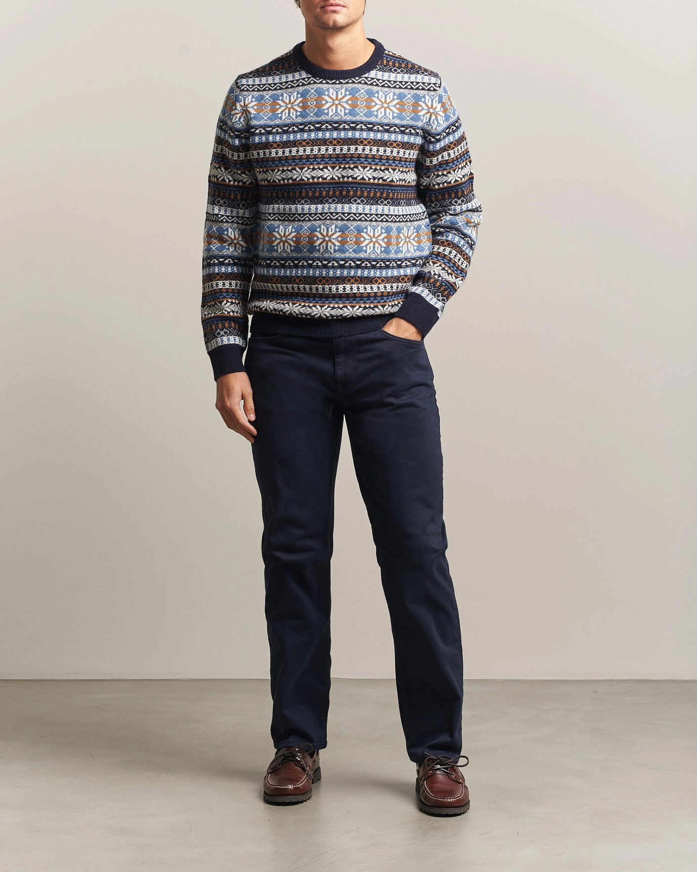 Herr | Byxor | Gant | Regular Fit Moleskin 5-Pocket Pants Evening Blue