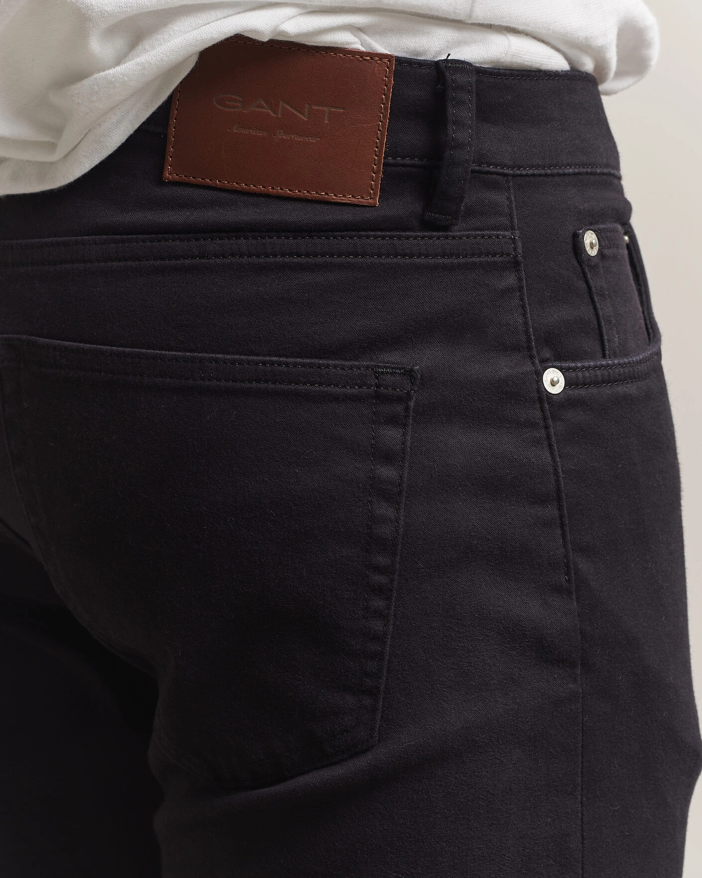Herr | Byxor | Gant | Regular Fit Moleskin 5-Pocket Pants Black