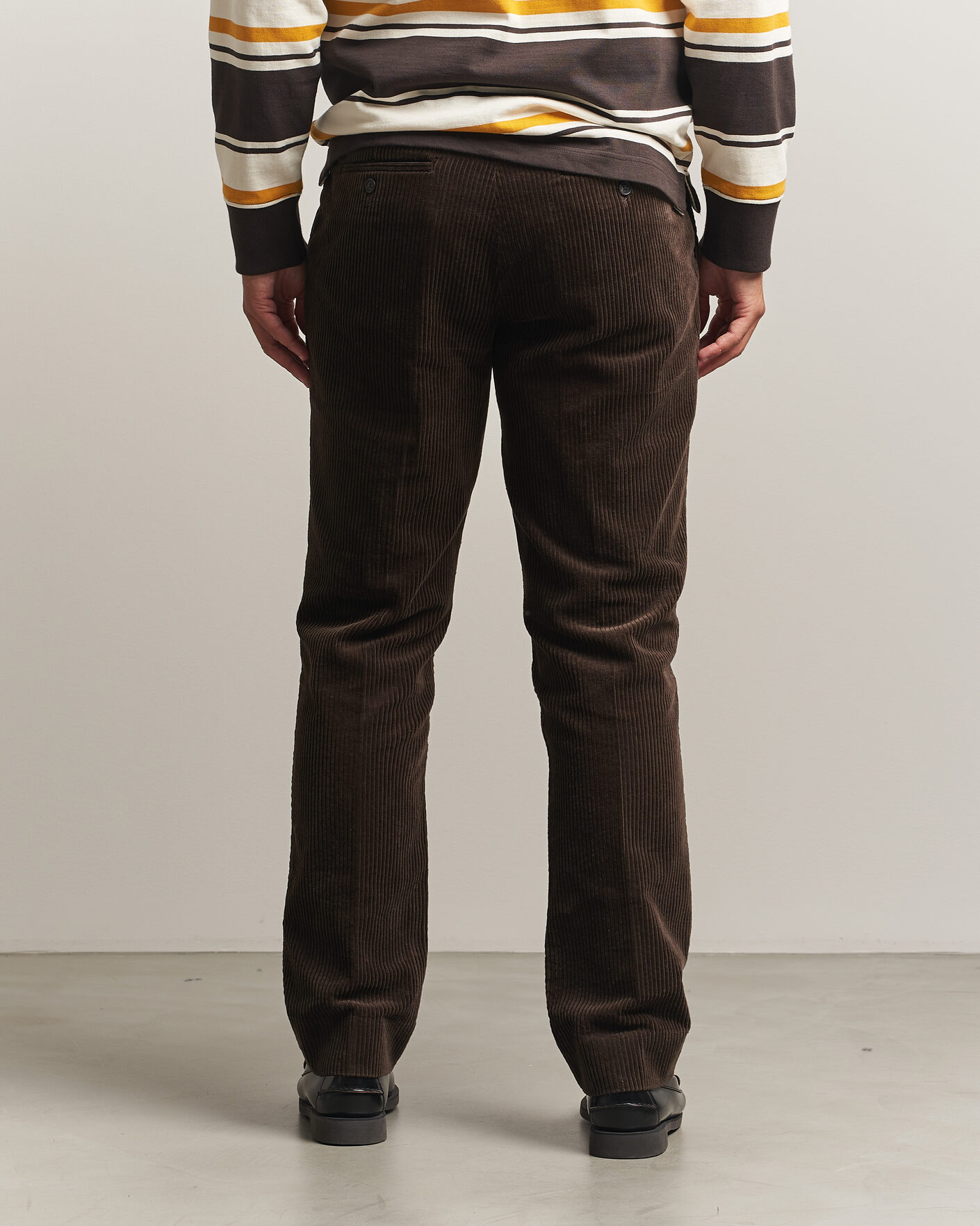 Herr | Byxor | Gant | Corduroy Trousers Black Brown