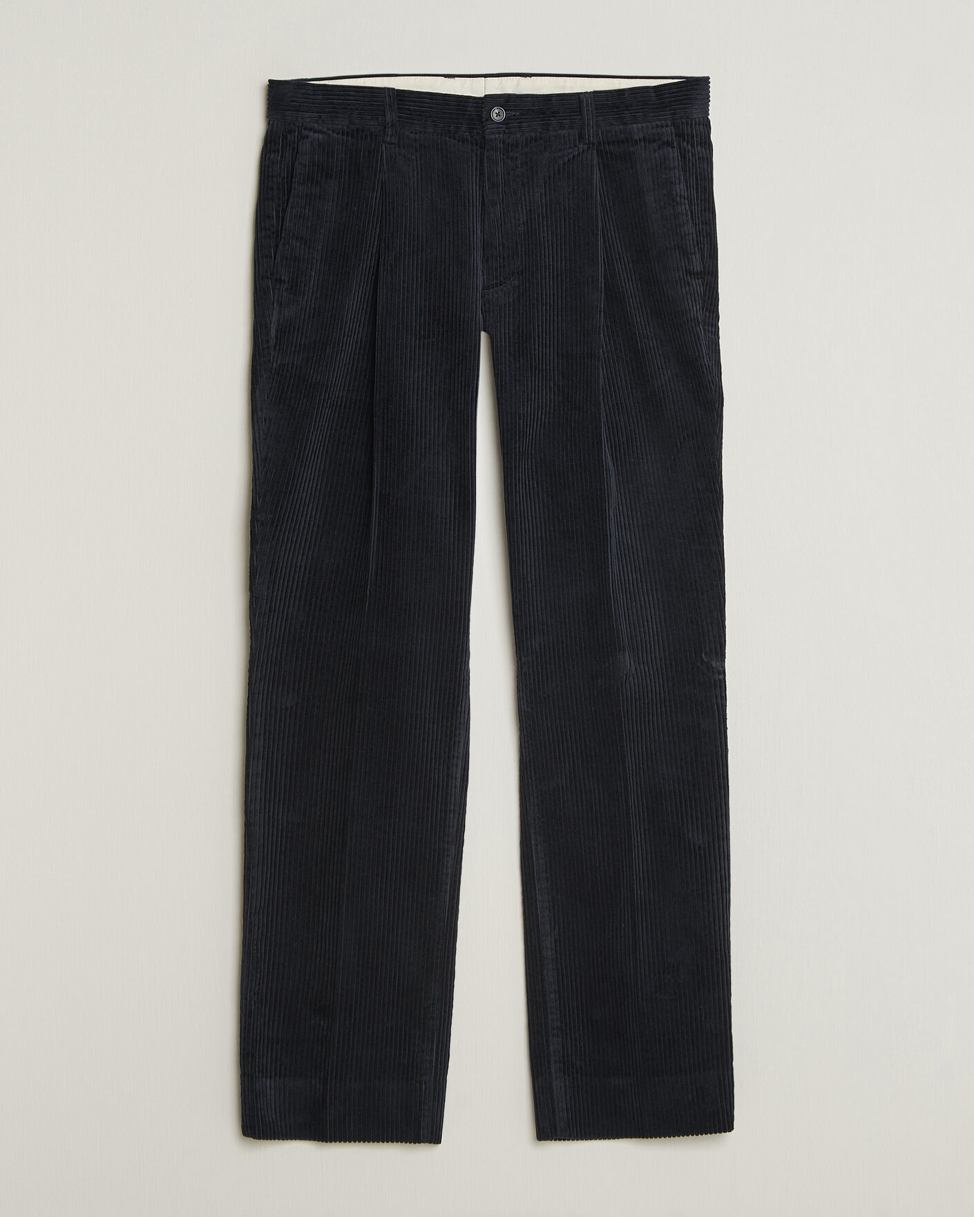 Herr | Byxor | Gant | Corduroy Trousers Evening Blue