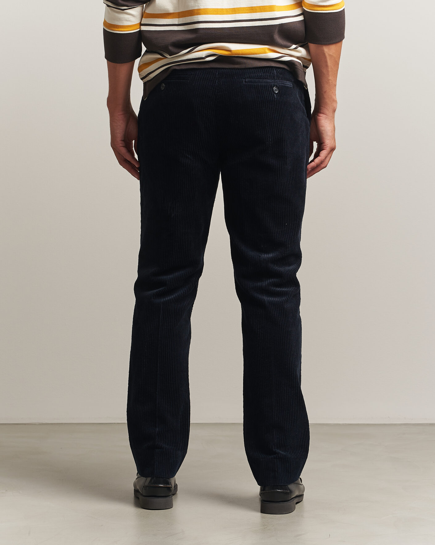 Herr | Byxor | Gant | Corduroy Trousers Evening Blue