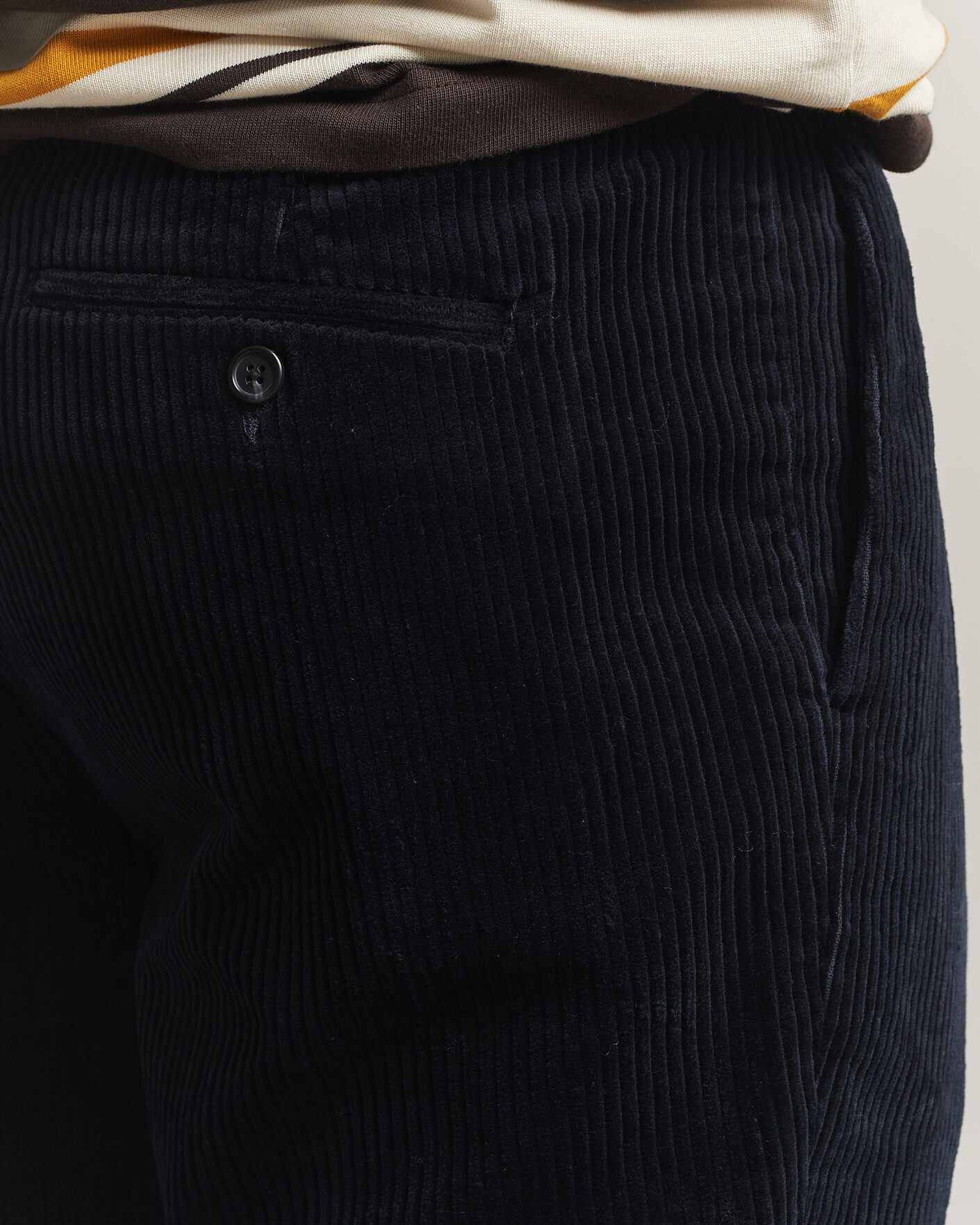 Herr | Byxor | Gant | Corduroy Trousers Evening Blue