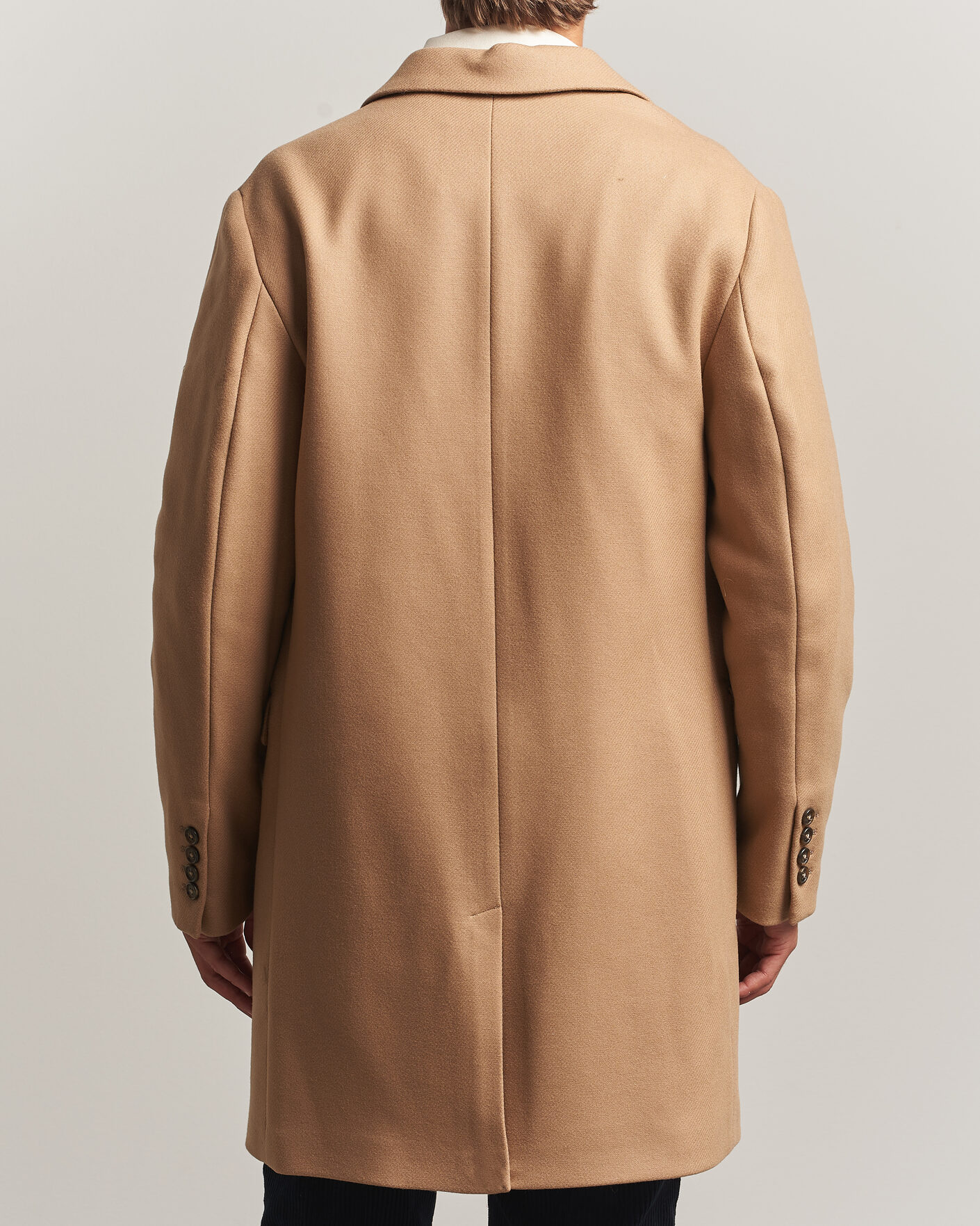 Herr | Jackor | Gant | Classic Wool/Cashmere Coat Light Taupe