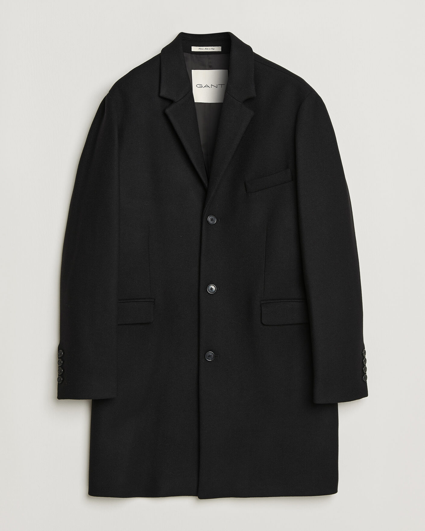 Herr | Jackor | Gant | Classic Wool/Cashmere Coat Black