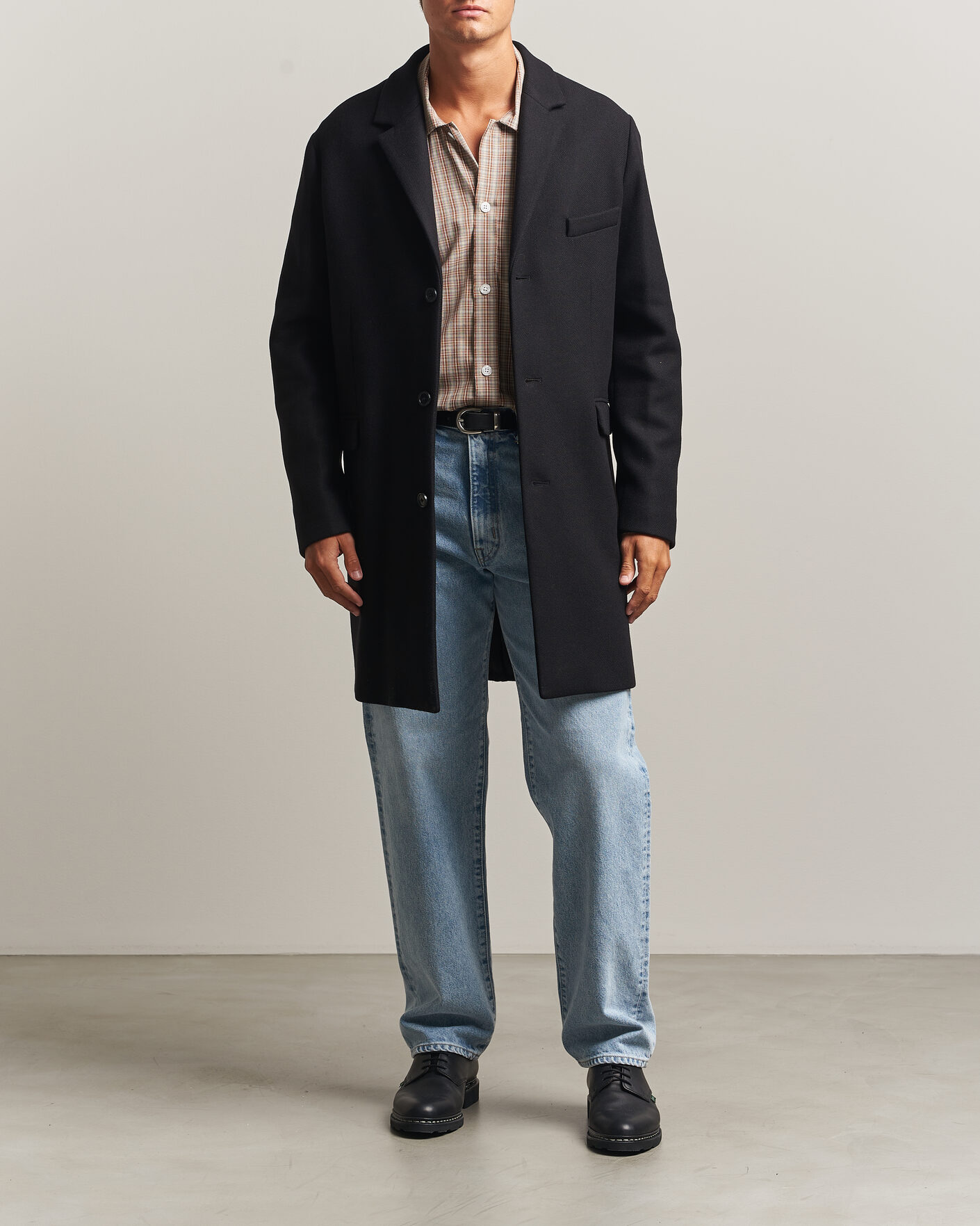 Herr | Jackor | Gant | Classic Wool/Cashmere Coat Black