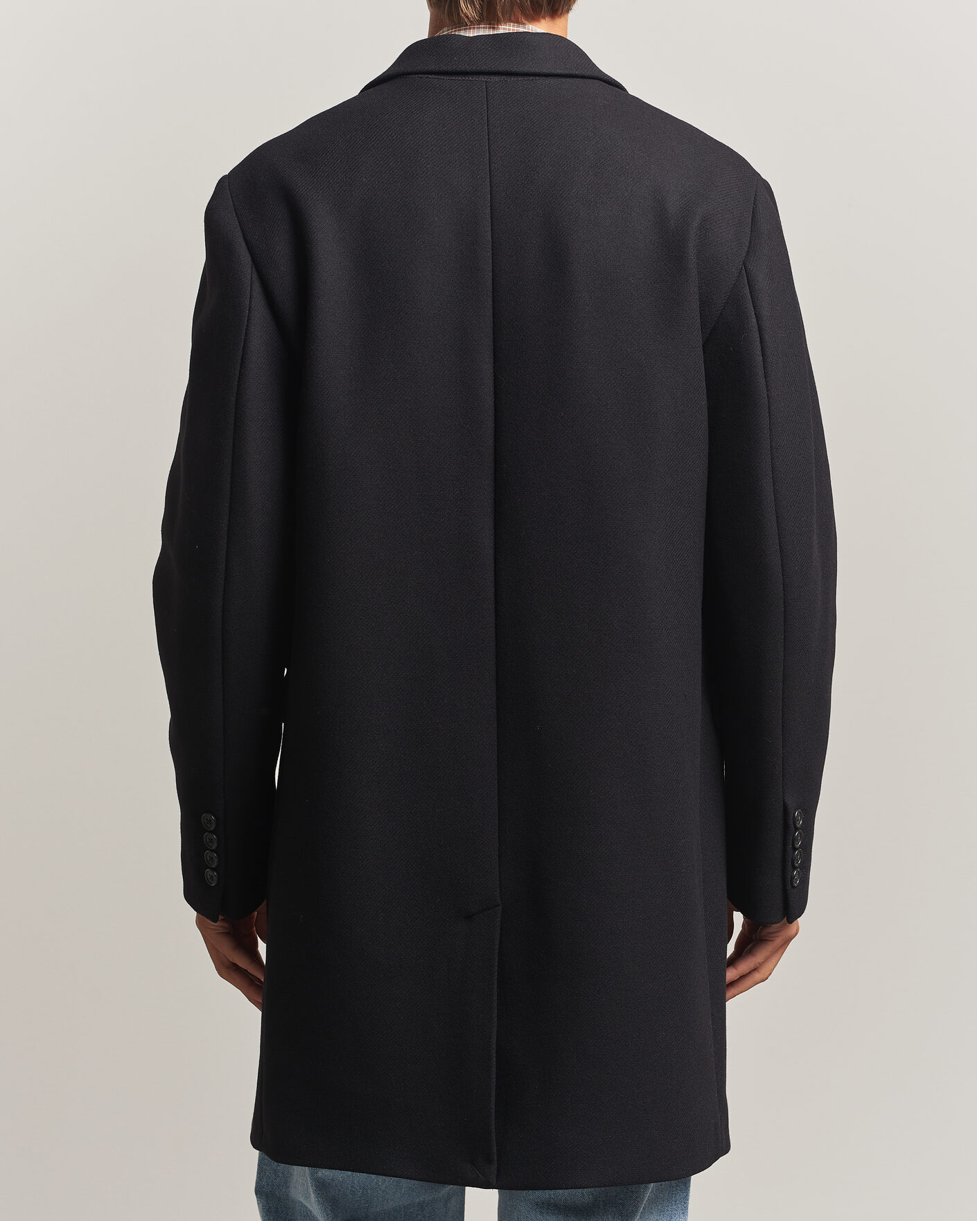 Herr | Jackor | Gant | Classic Wool/Cashmere Coat Black