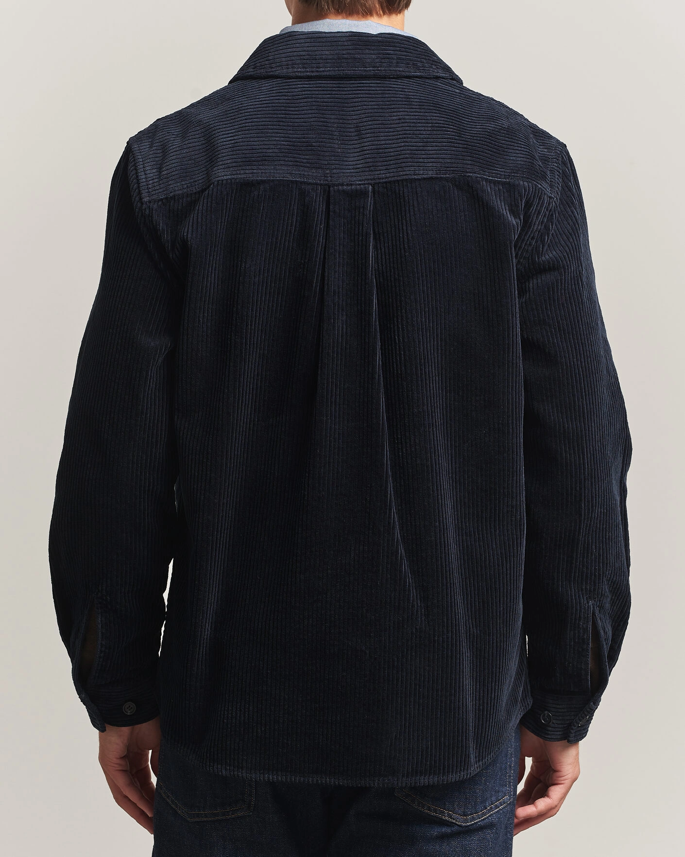 Herr | Skjortor | Gant | Regular Fit Corduroy Overshirt Evening Blue