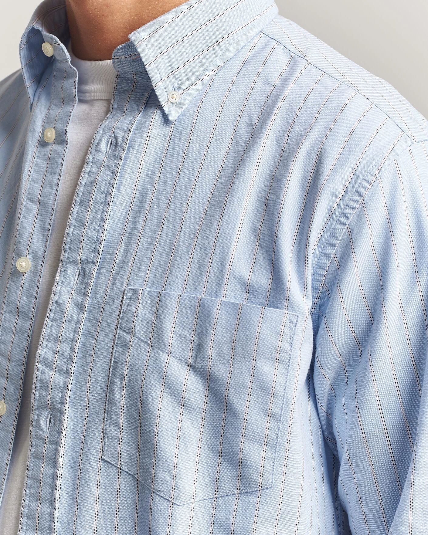 Herr | Skjortor | Gant | Regular Fit Archive Oxford Striped Shirt Clear Sky