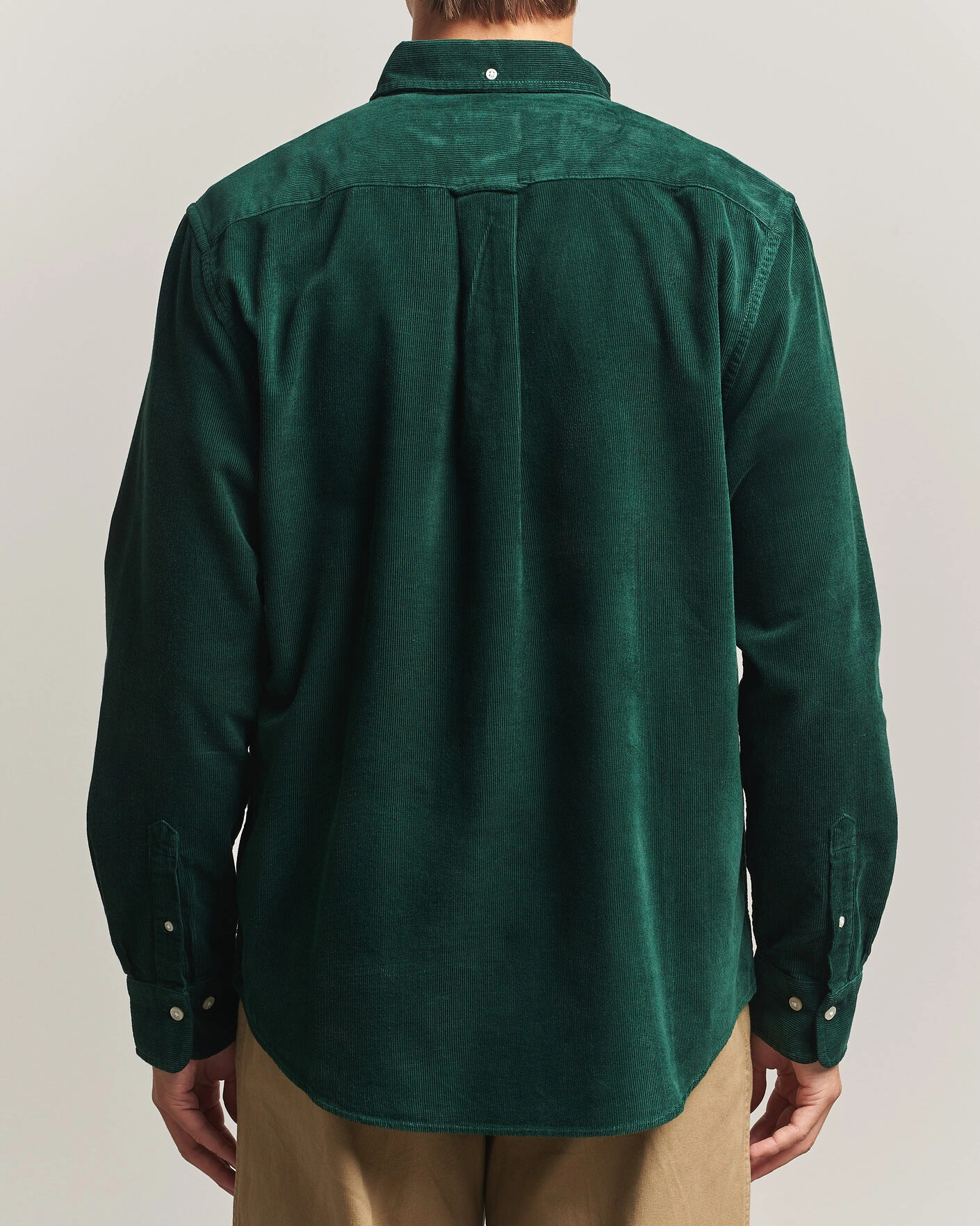 Herr | Skjortor | Gant | Regular Fit Corduroy Shirt Tartan Green