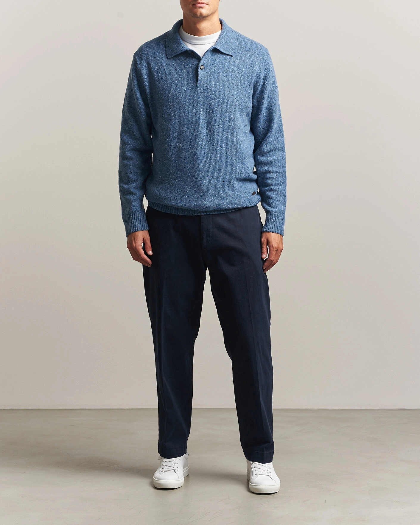 Herr | Tröjor | Gant | Neps Wool Polo Blue Horizon
