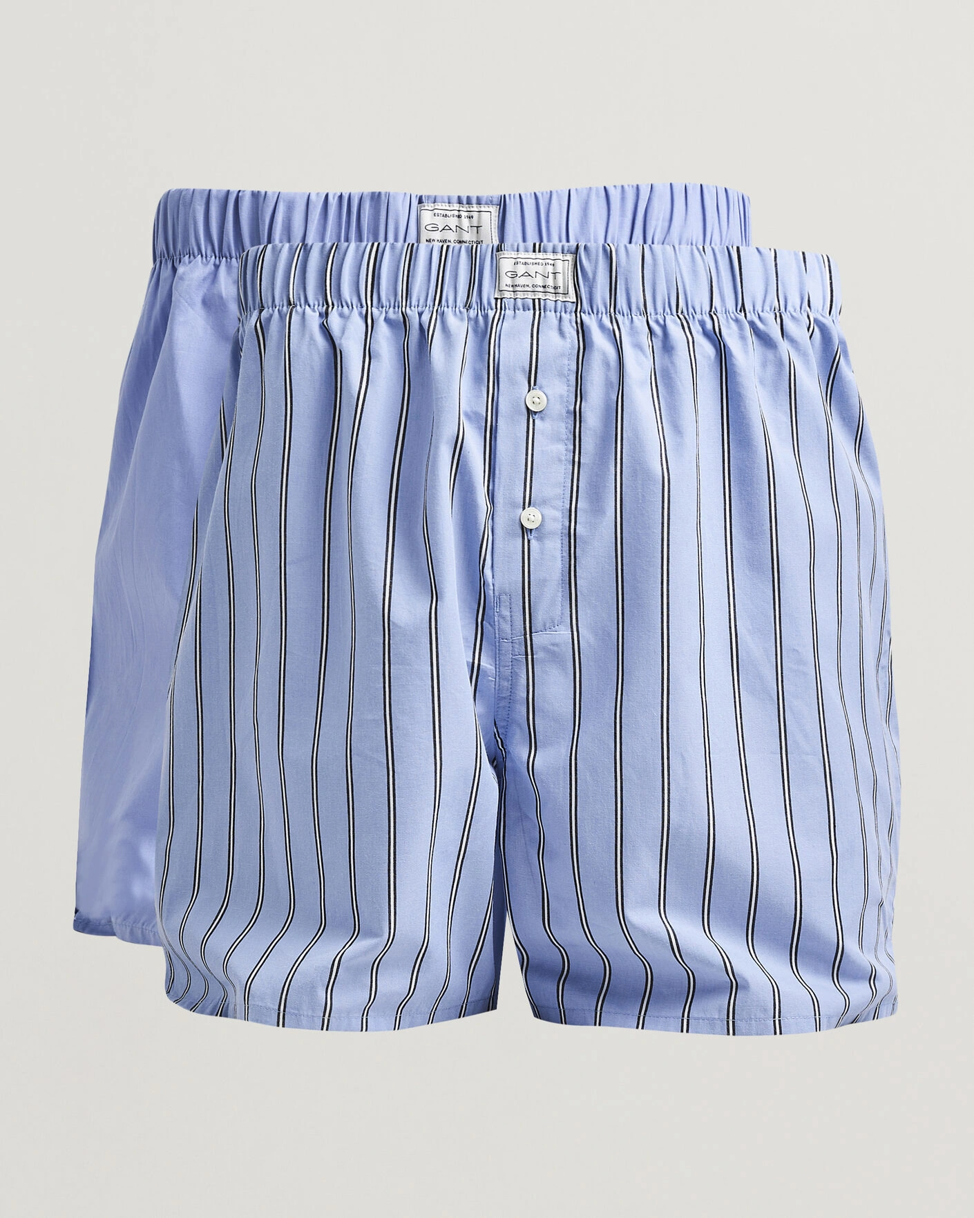 Herr | Underkläder | Gant | 2-Pack Woven Boxer Shorts Light Blue