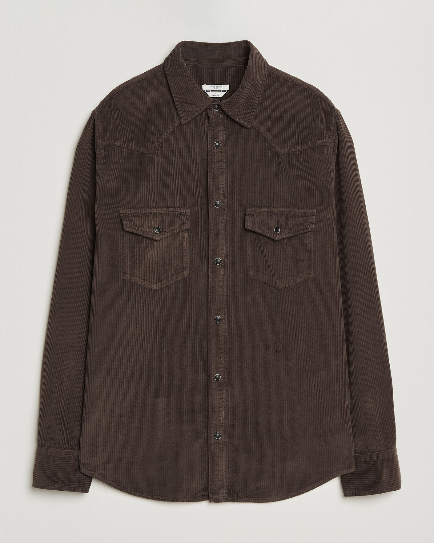 Herr | Skjortor | Jacob Cohën | Cord Pocket Overshirt Brown