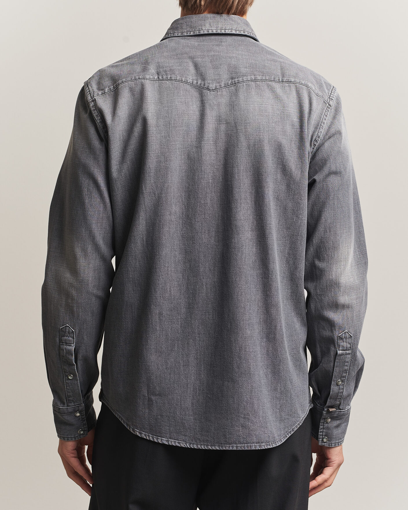 Herr | Skjortor | Jacob Cohën | Denim Western Pocket Overshirt Grey