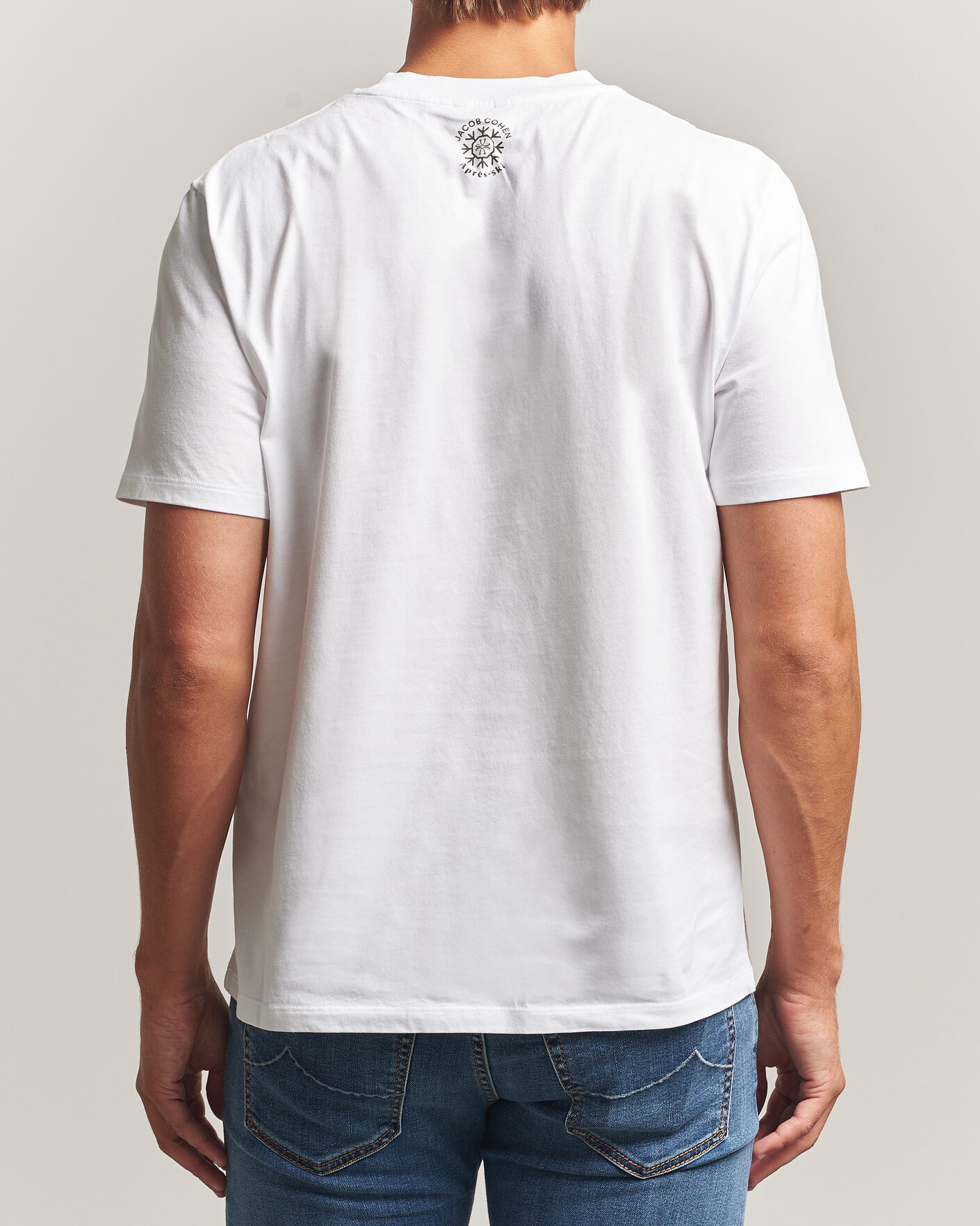 Herr | T-Shirts | Jacob Cohën | Apres Ski Printed T-Shirt White